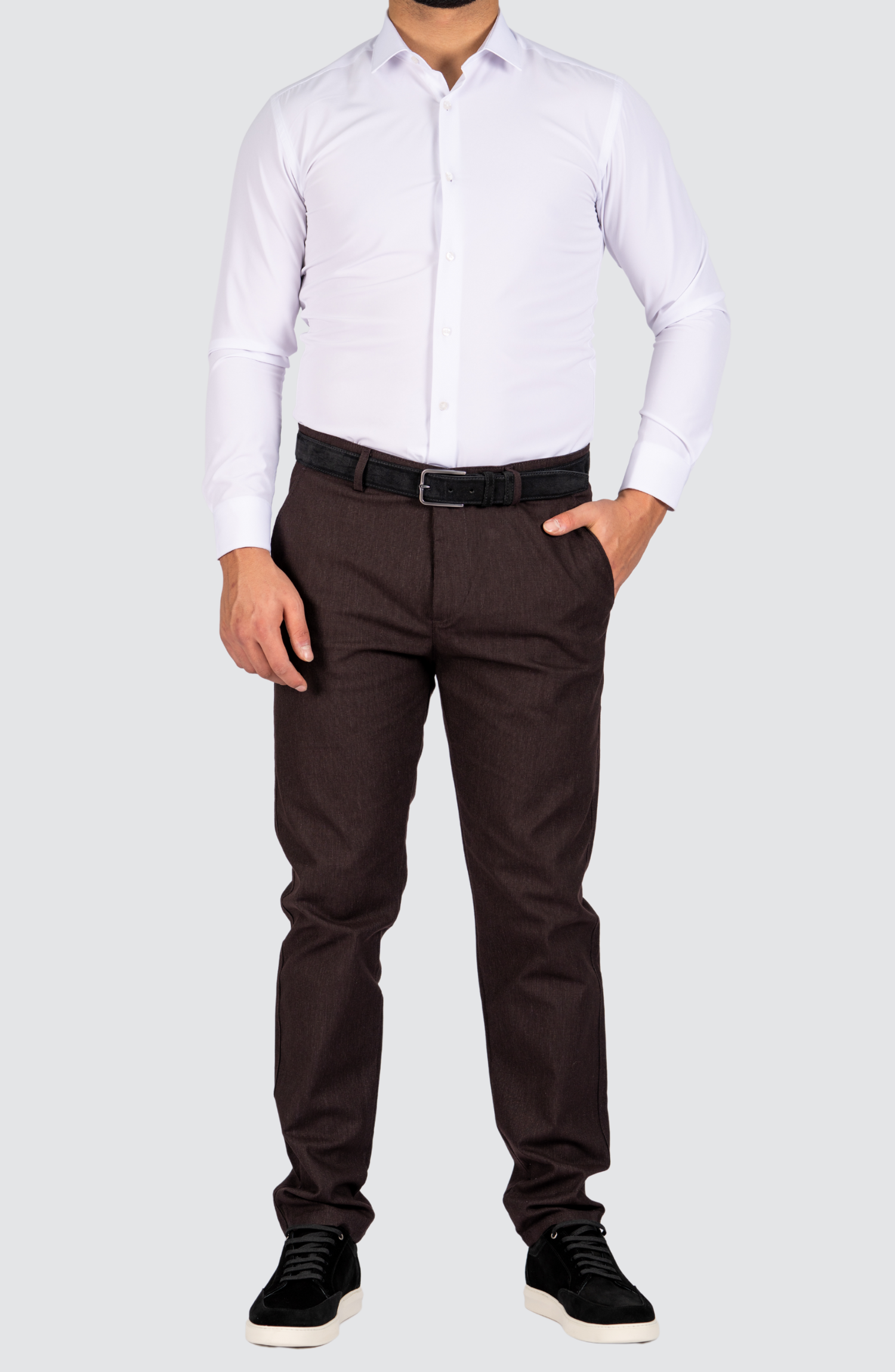 Kreukvrij Stretch Overhemd Regular-Fit | Wit