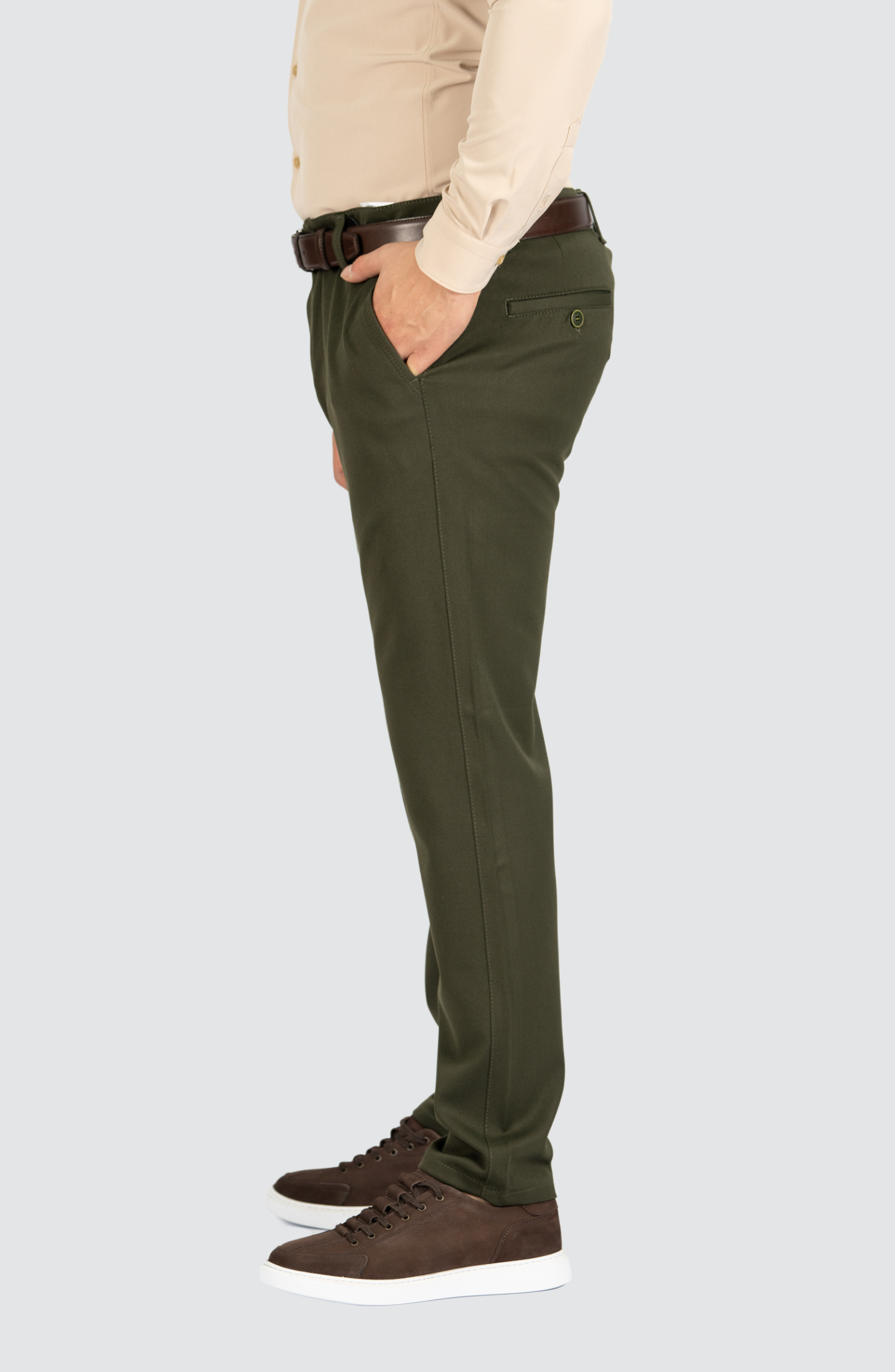 AVBA Casual Trousers | Bordeaux