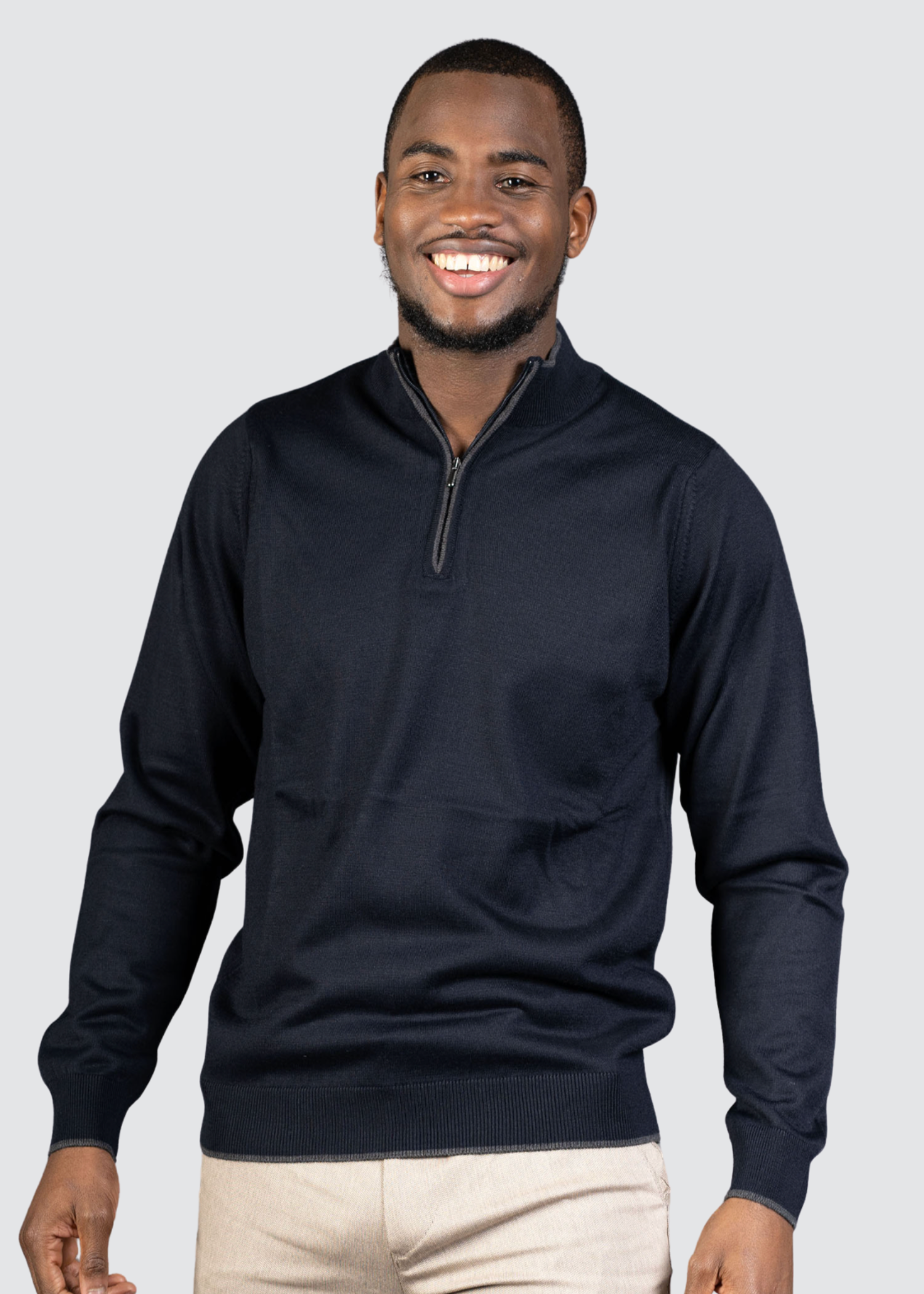 Half-zip Trui Navy