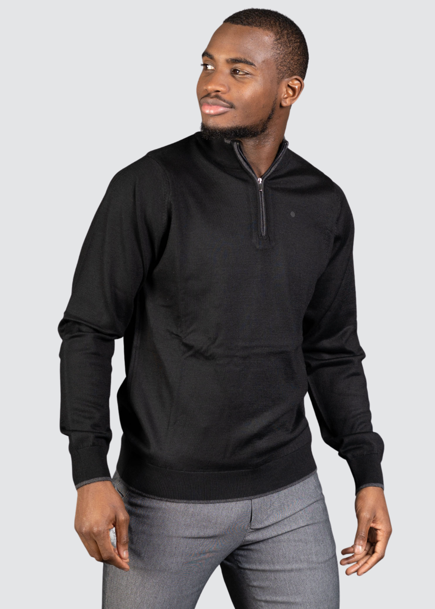 Half-zip Trui Zwart