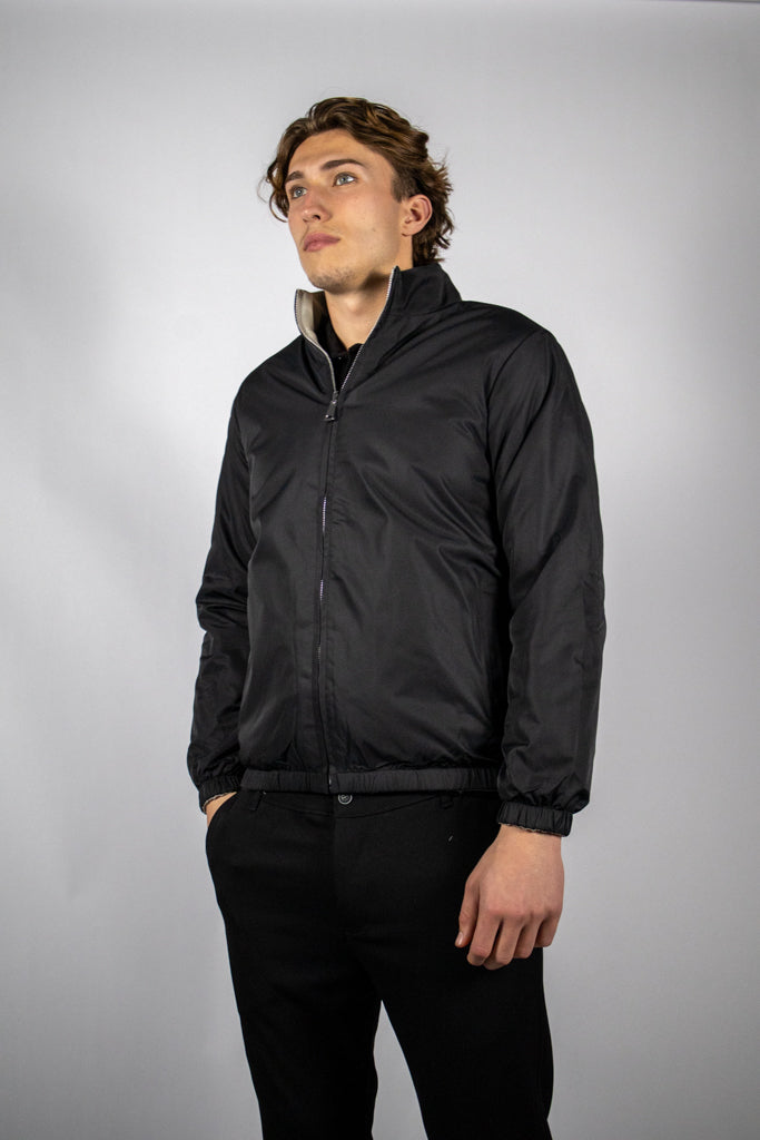 Dubbelzijdige Jas – Zwart/Grijs