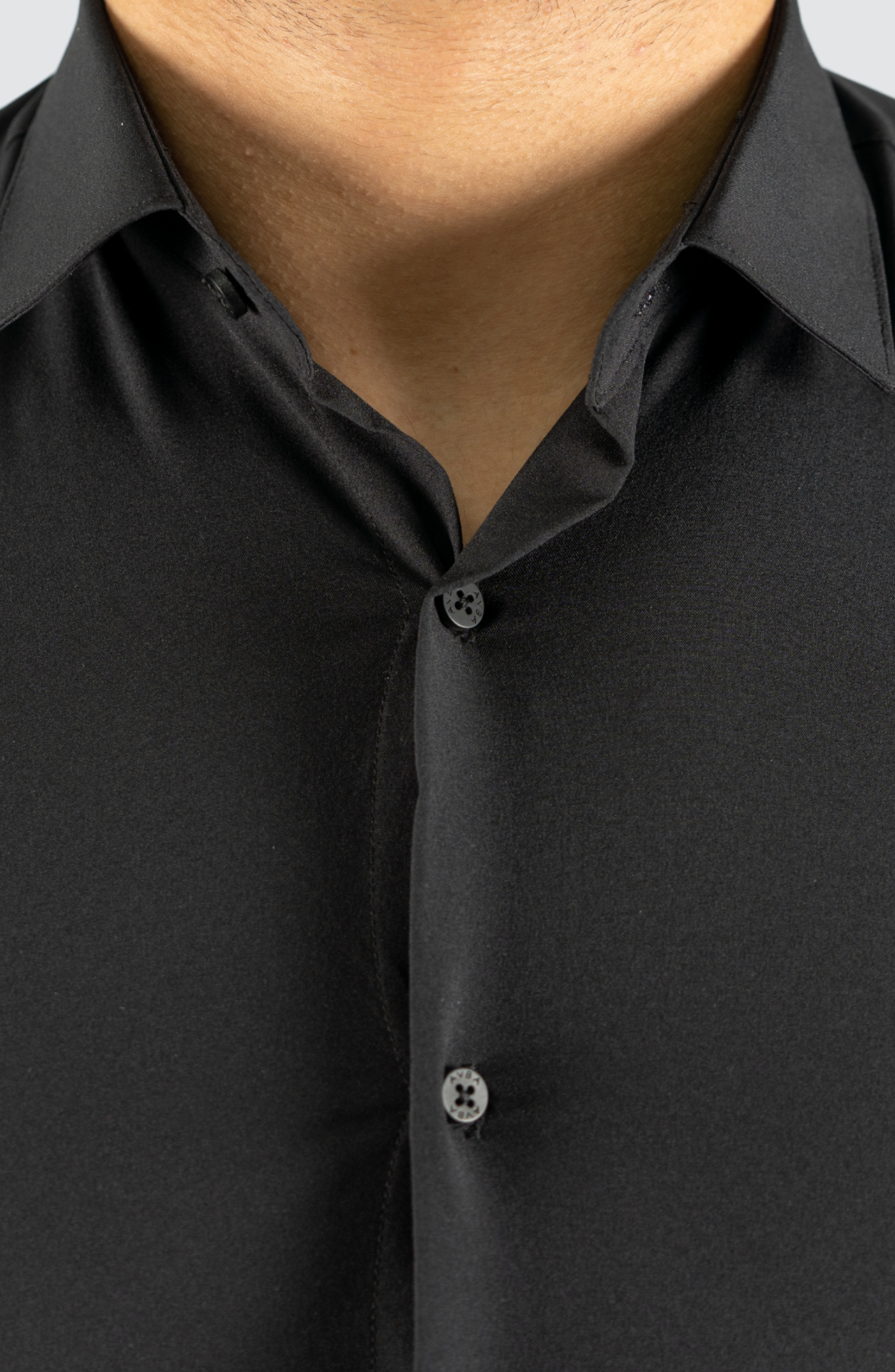 Kreukvrij Stretch Overhemd Regular-Fit | Zwart