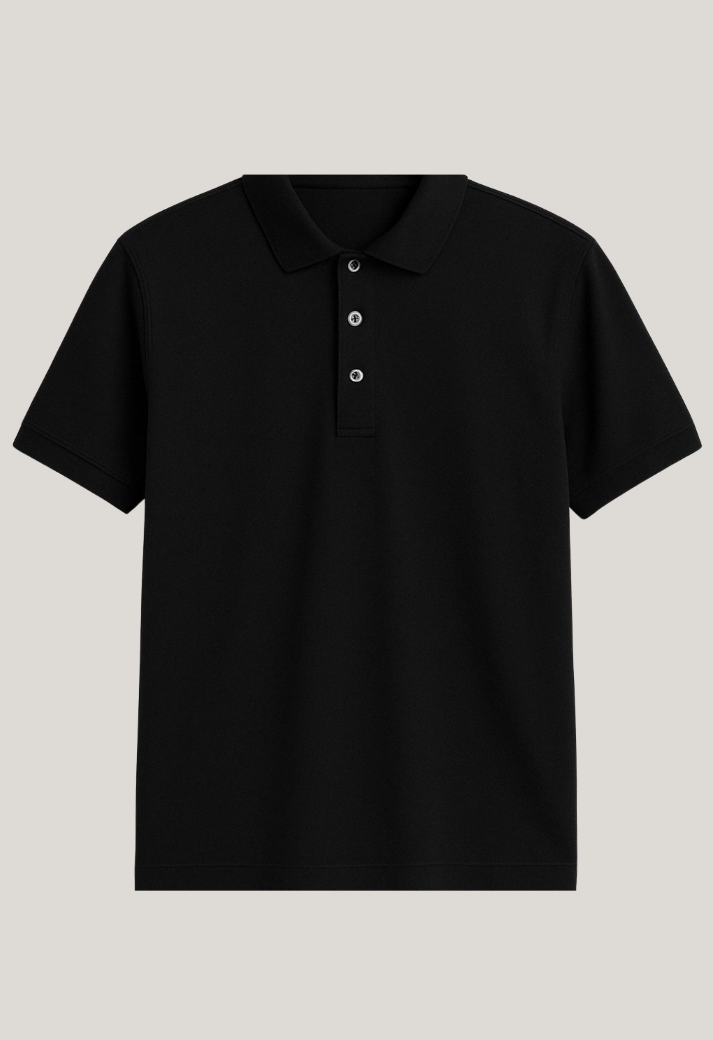 Heren Polo Glans | Zwart