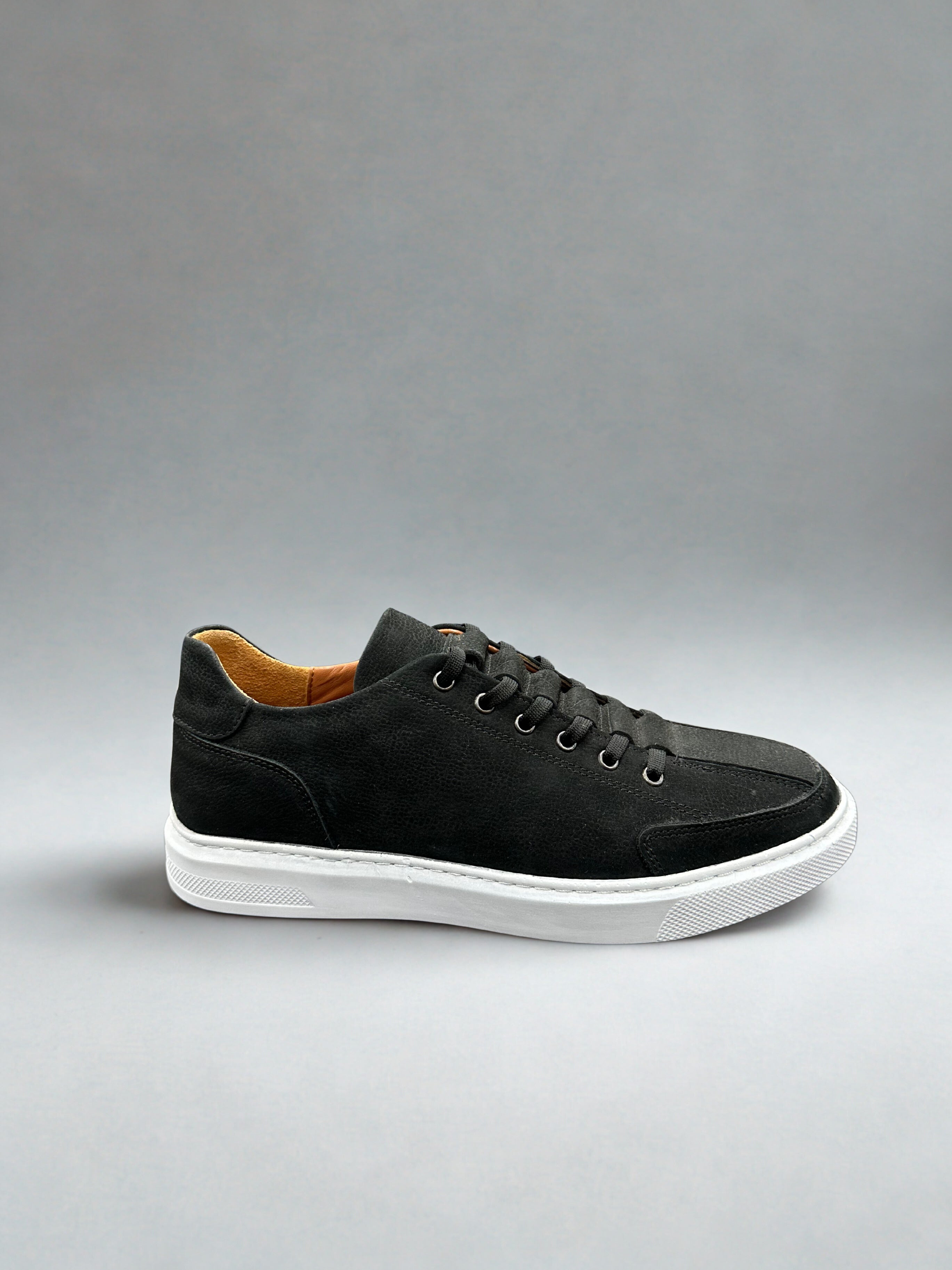 Lederen Sneaker Zwart