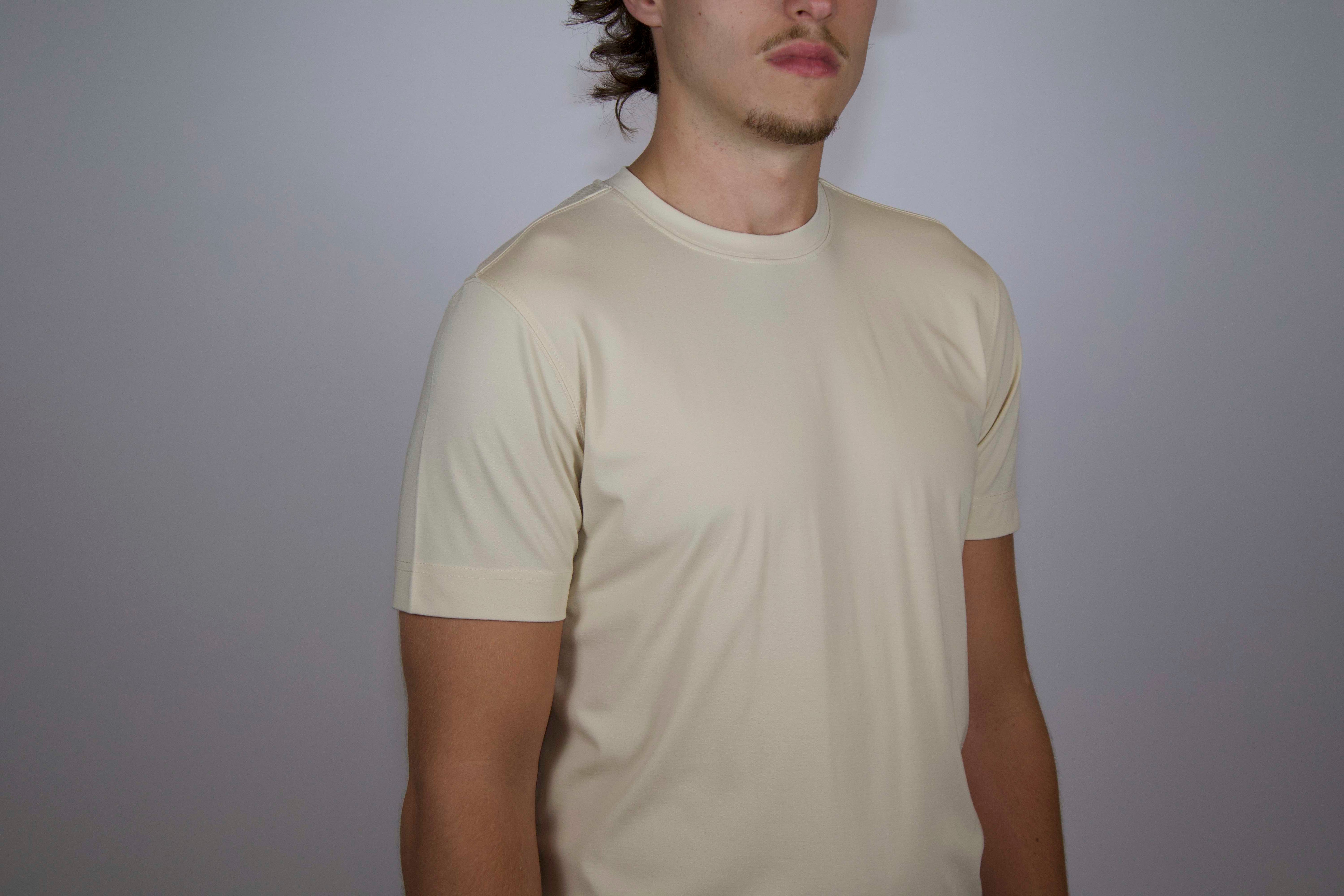 Heren T-shirt Glans | Beige