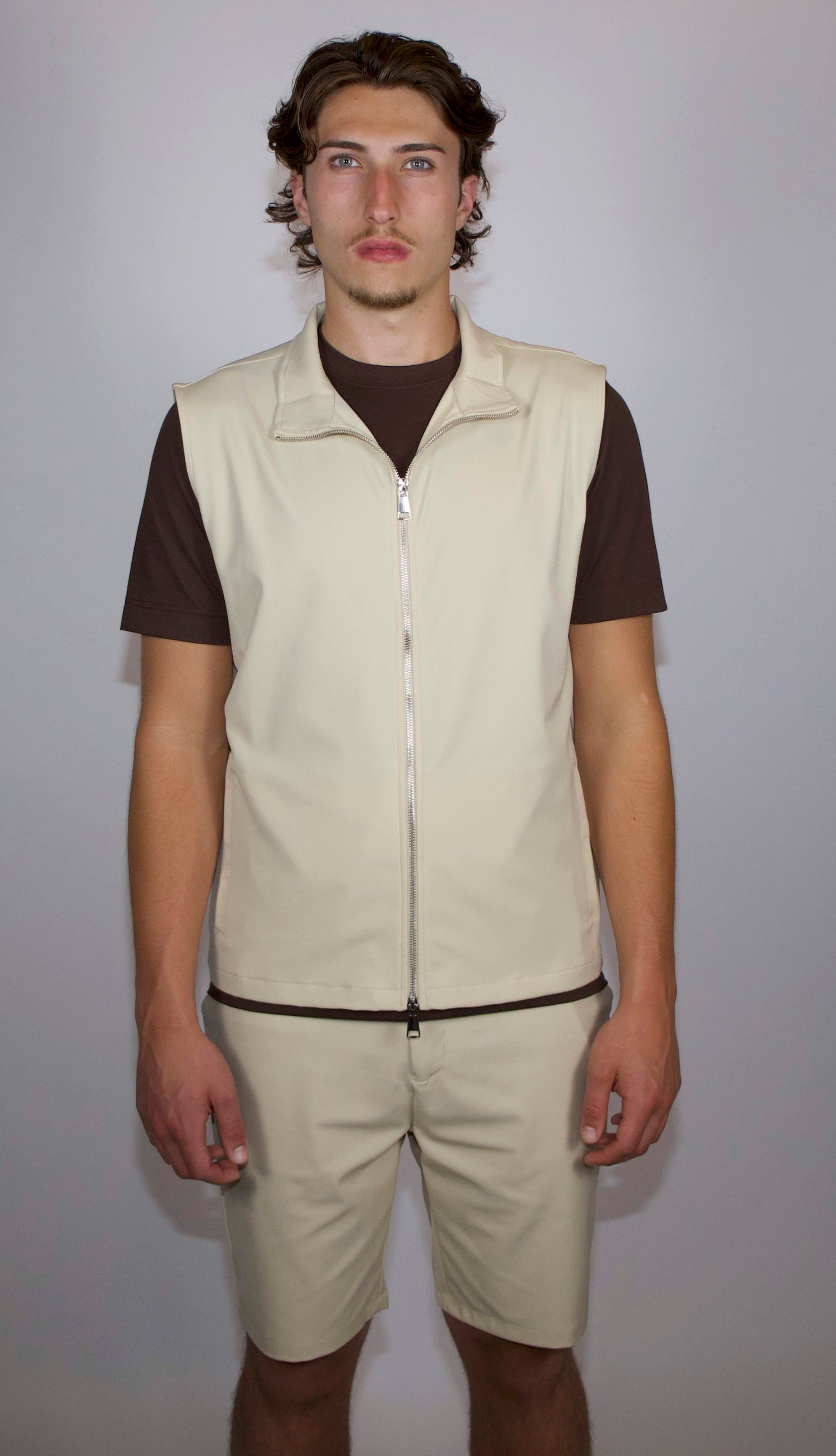 Tech Zomerset Bodywarmer+Short Beige