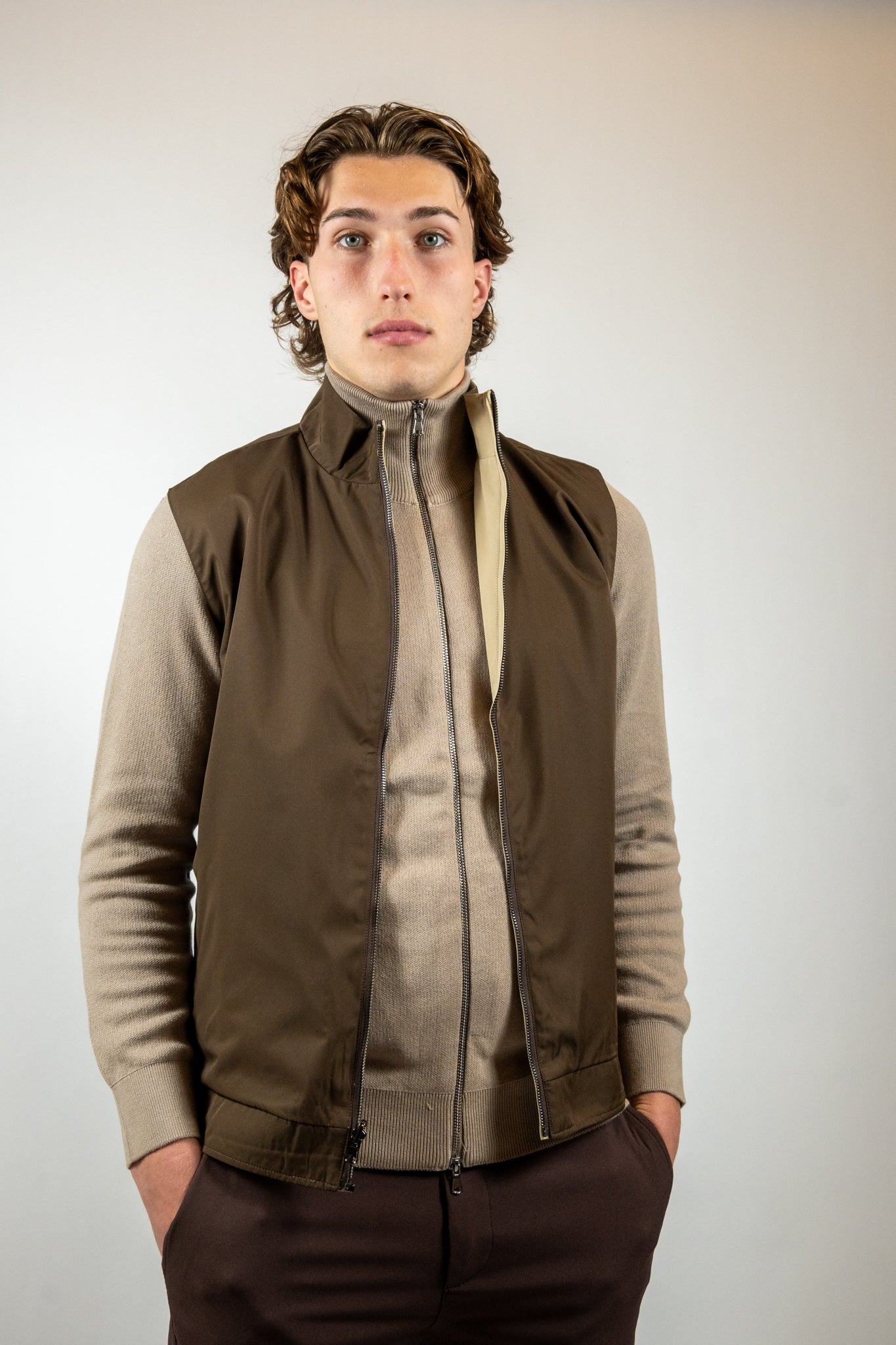 Dubbelzijdige Bodywarmers – Bruin/Taupe