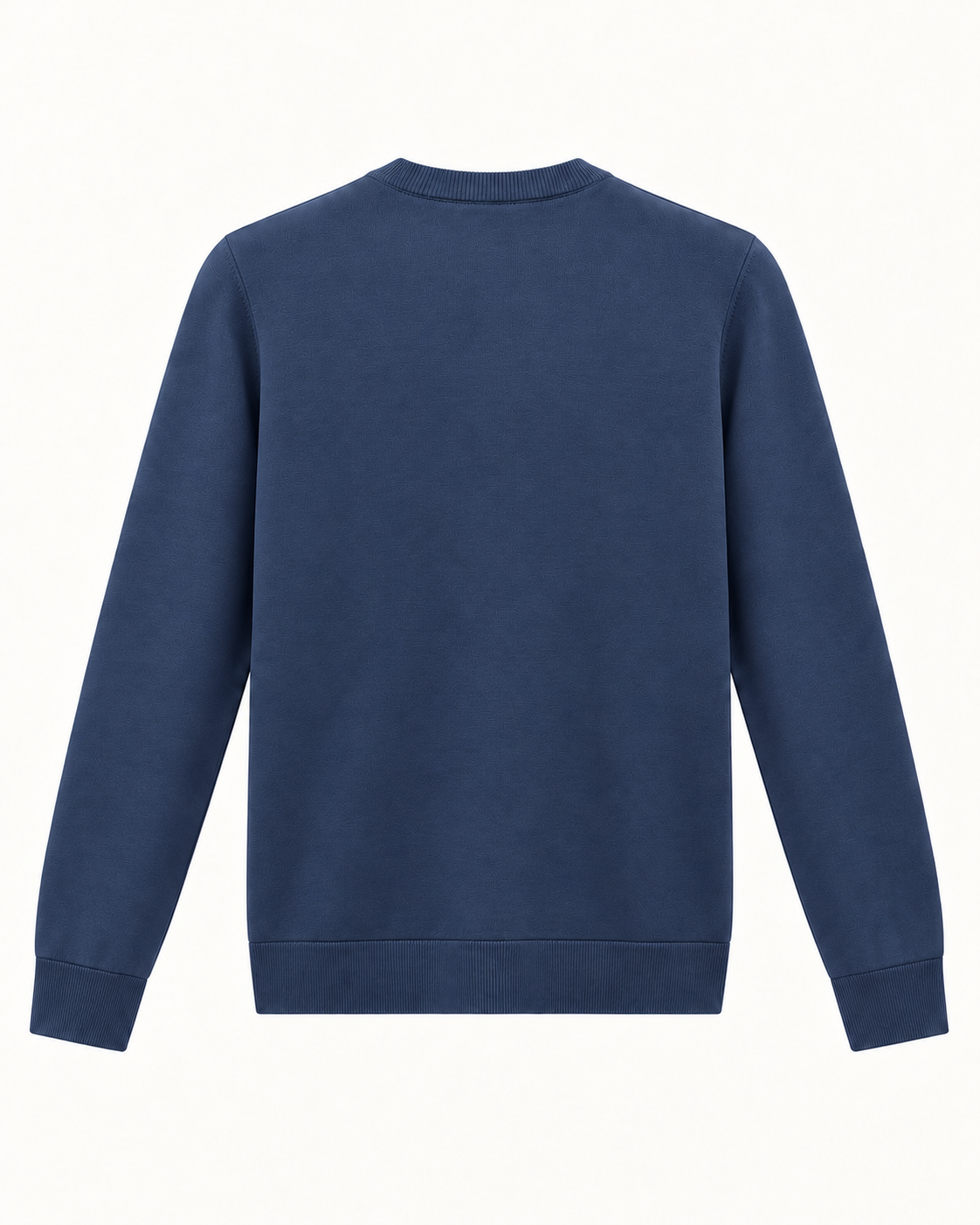 Glans Trui Donkerblauw - Slim-Fit met Stretch