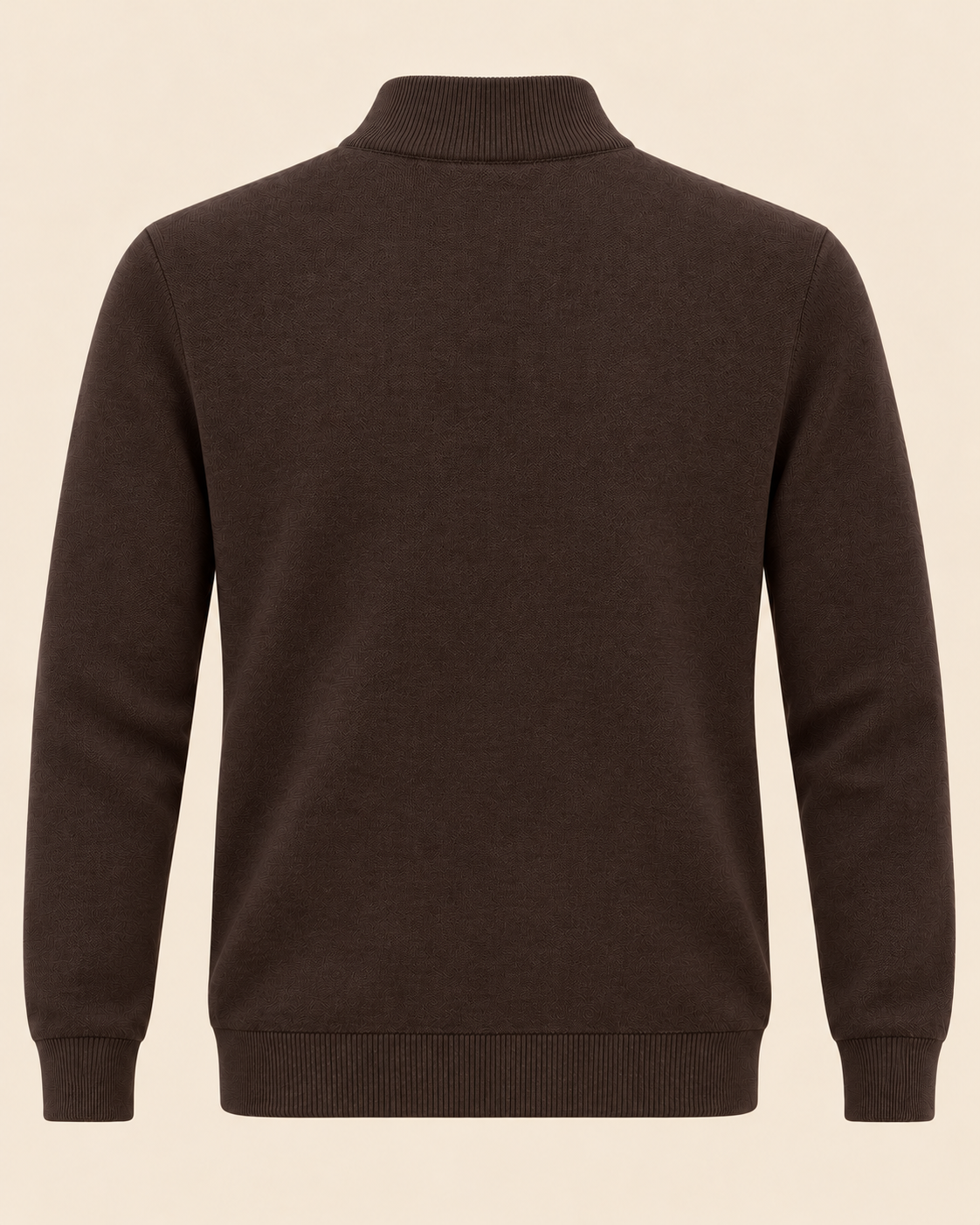 Zip-Up Cardigan - Taupe