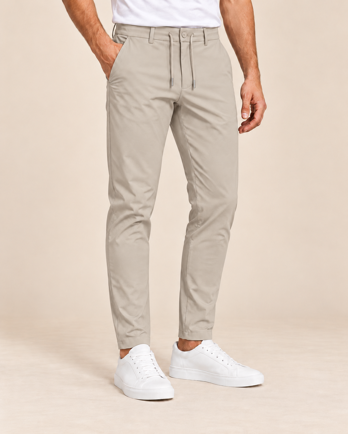 Tech Pant - Slim-Fit - Taupe