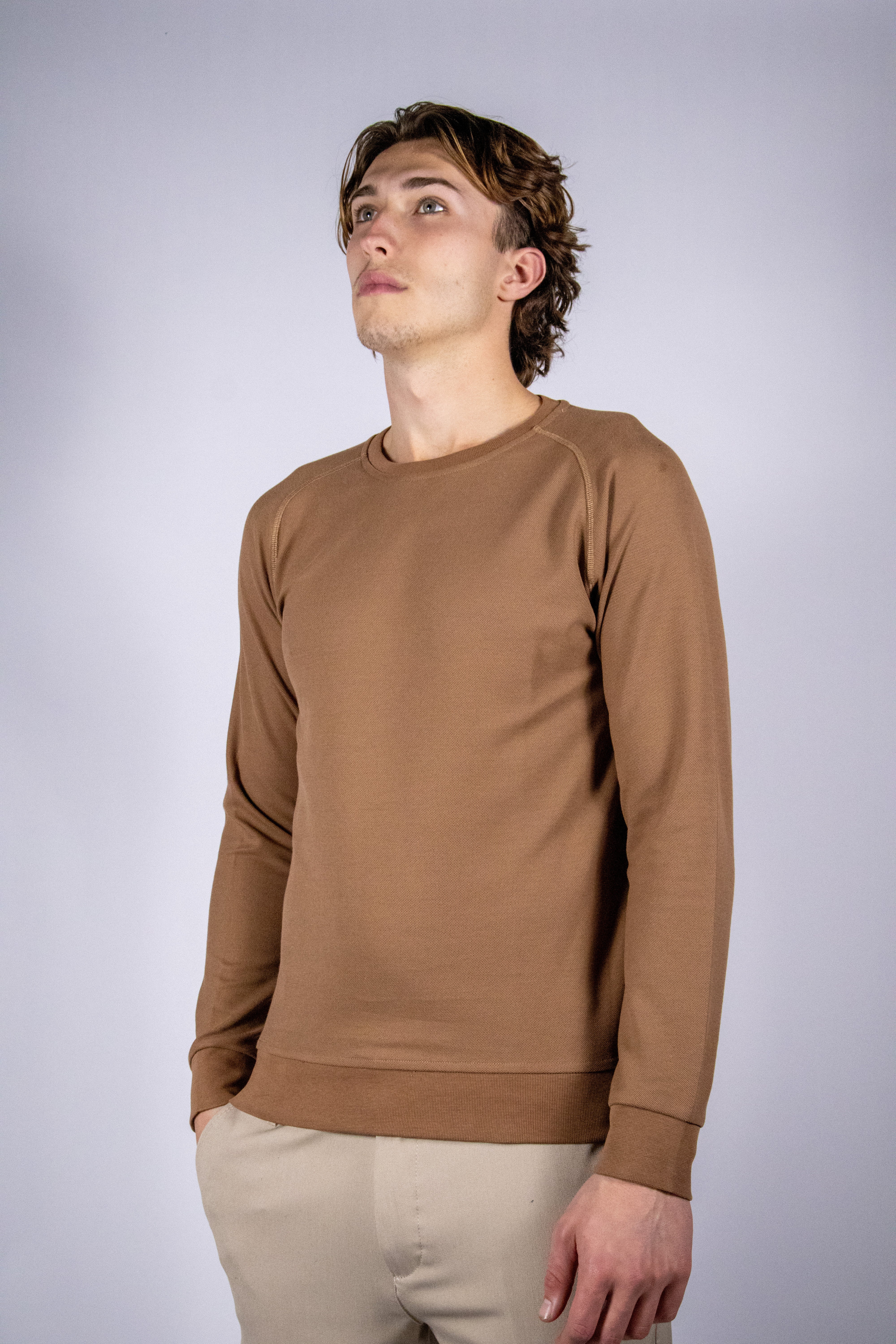 Heren Trui Classic | Bruin