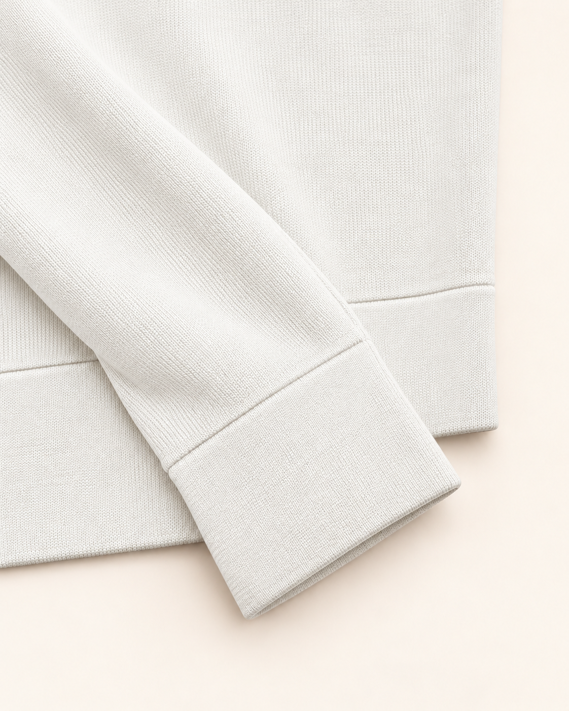 Glans Trui Off White - Slim-Fit met Stretch