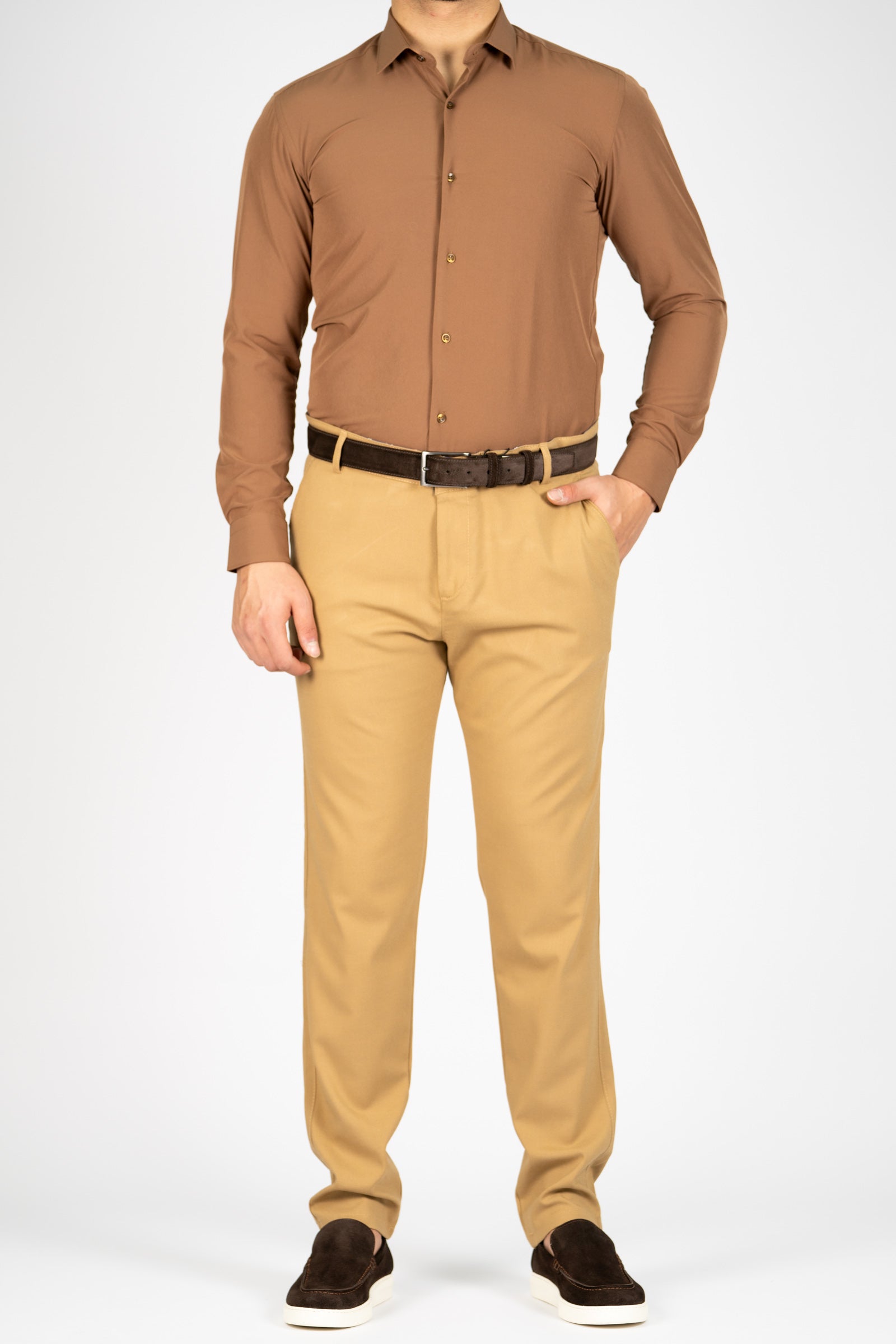 AVBA Casual Broek | Camel