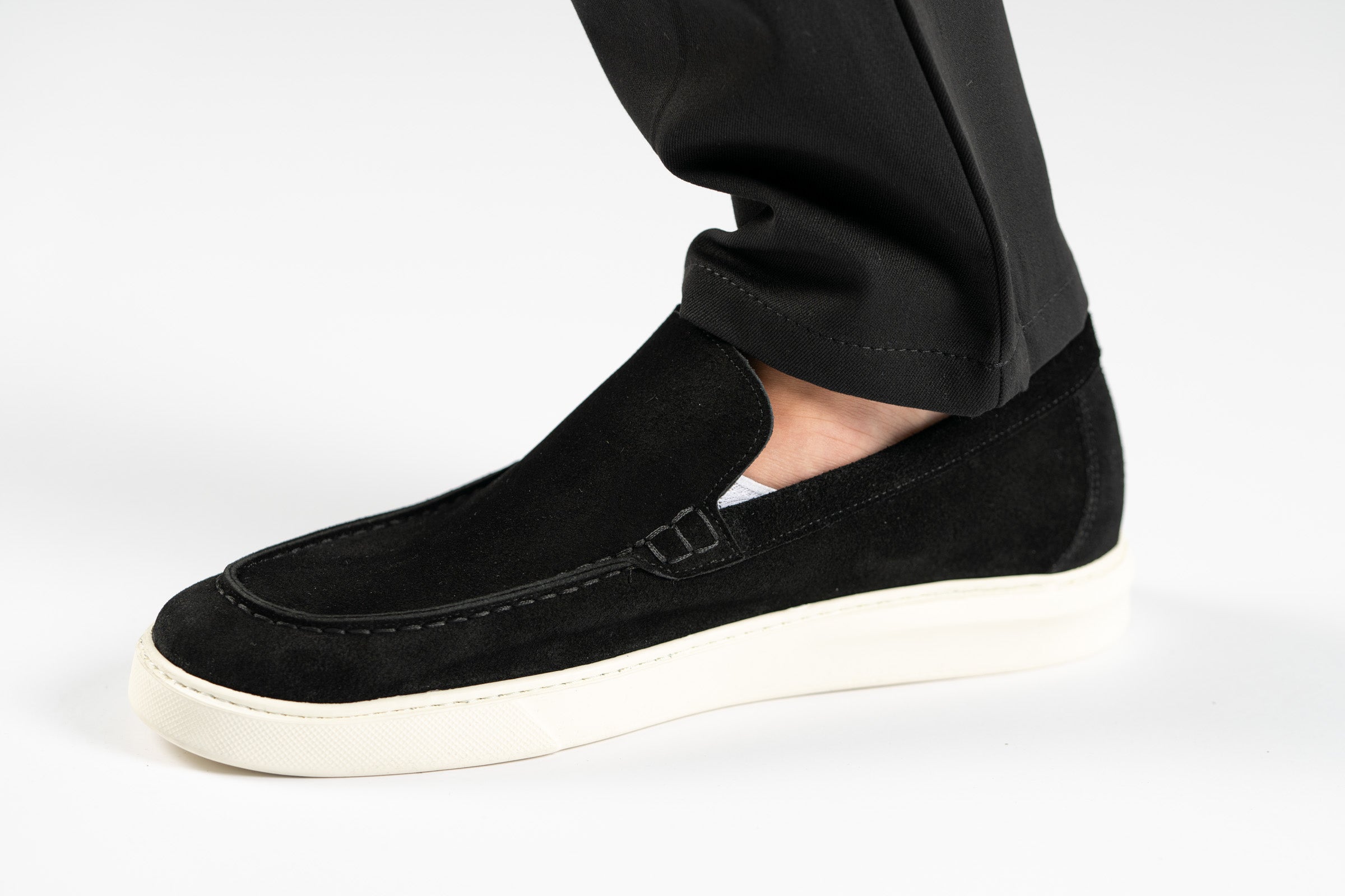 Suède loafer | Zwart