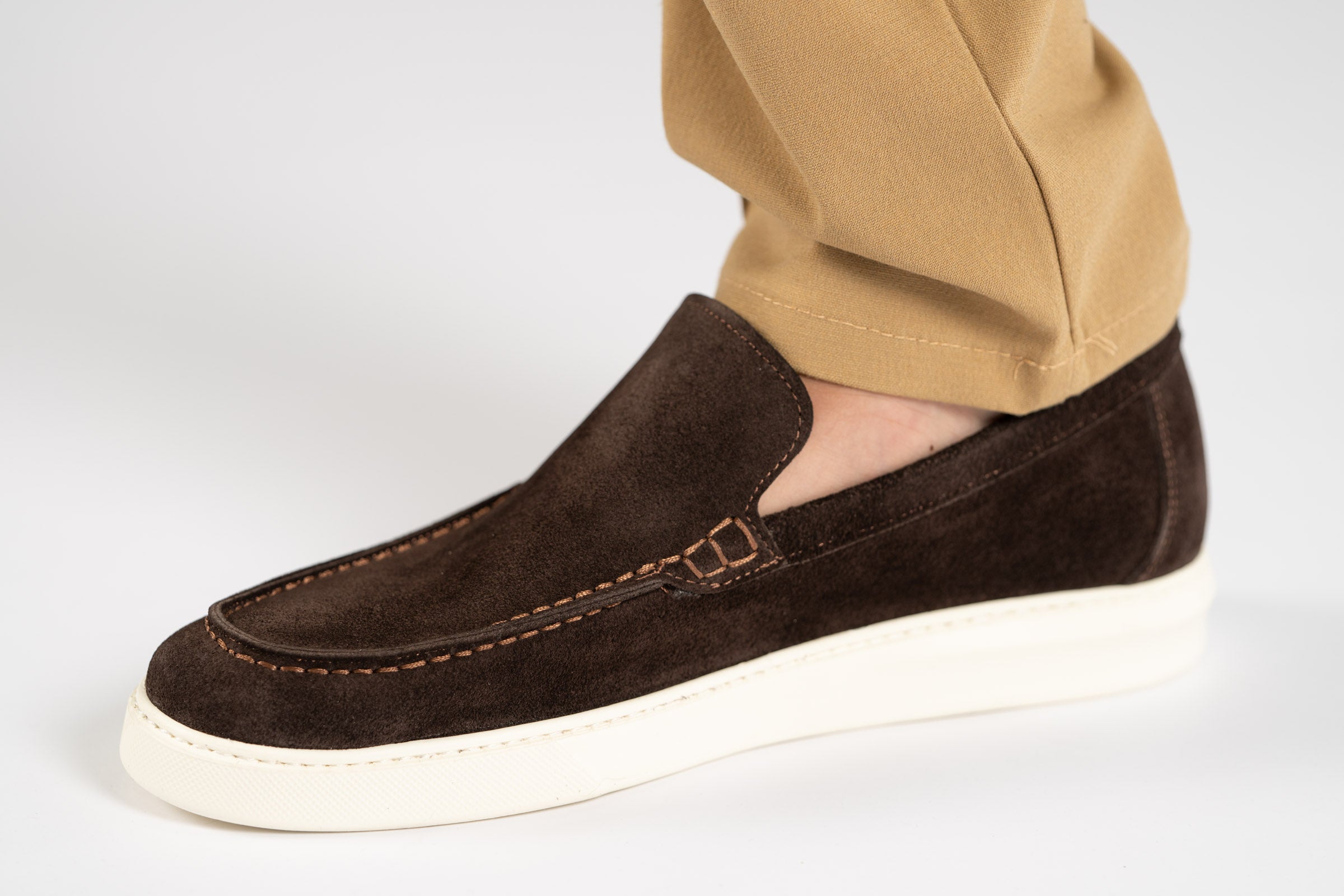 Suède loafer | Bruin