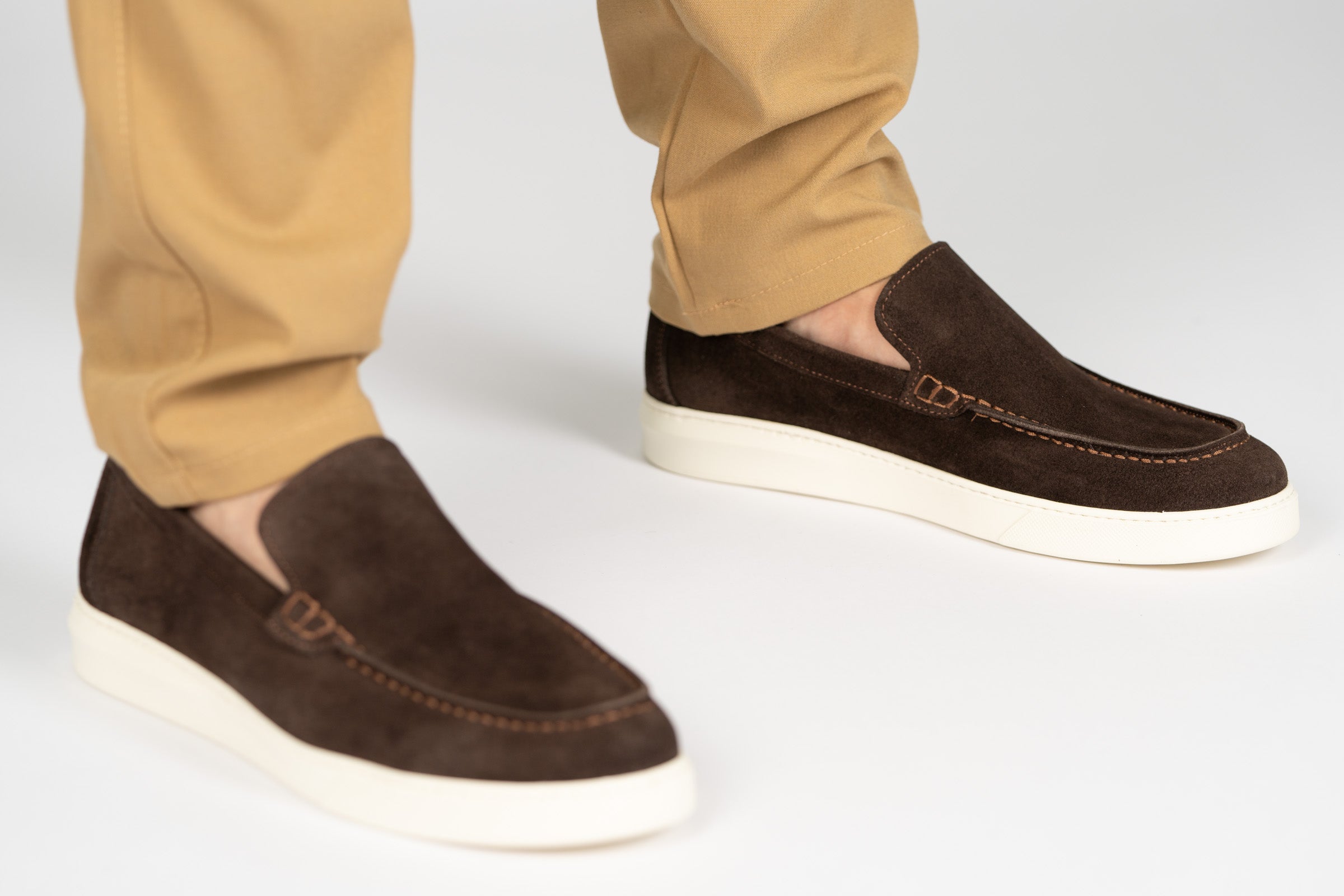 Suède loafer | Bruin