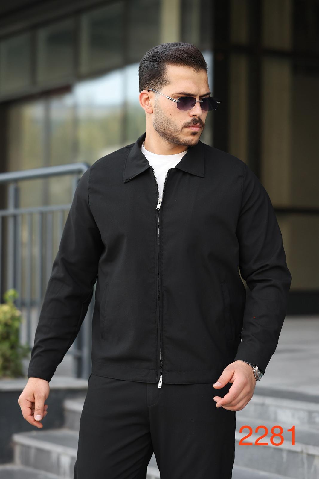 Overshirt met Rits | Zwart