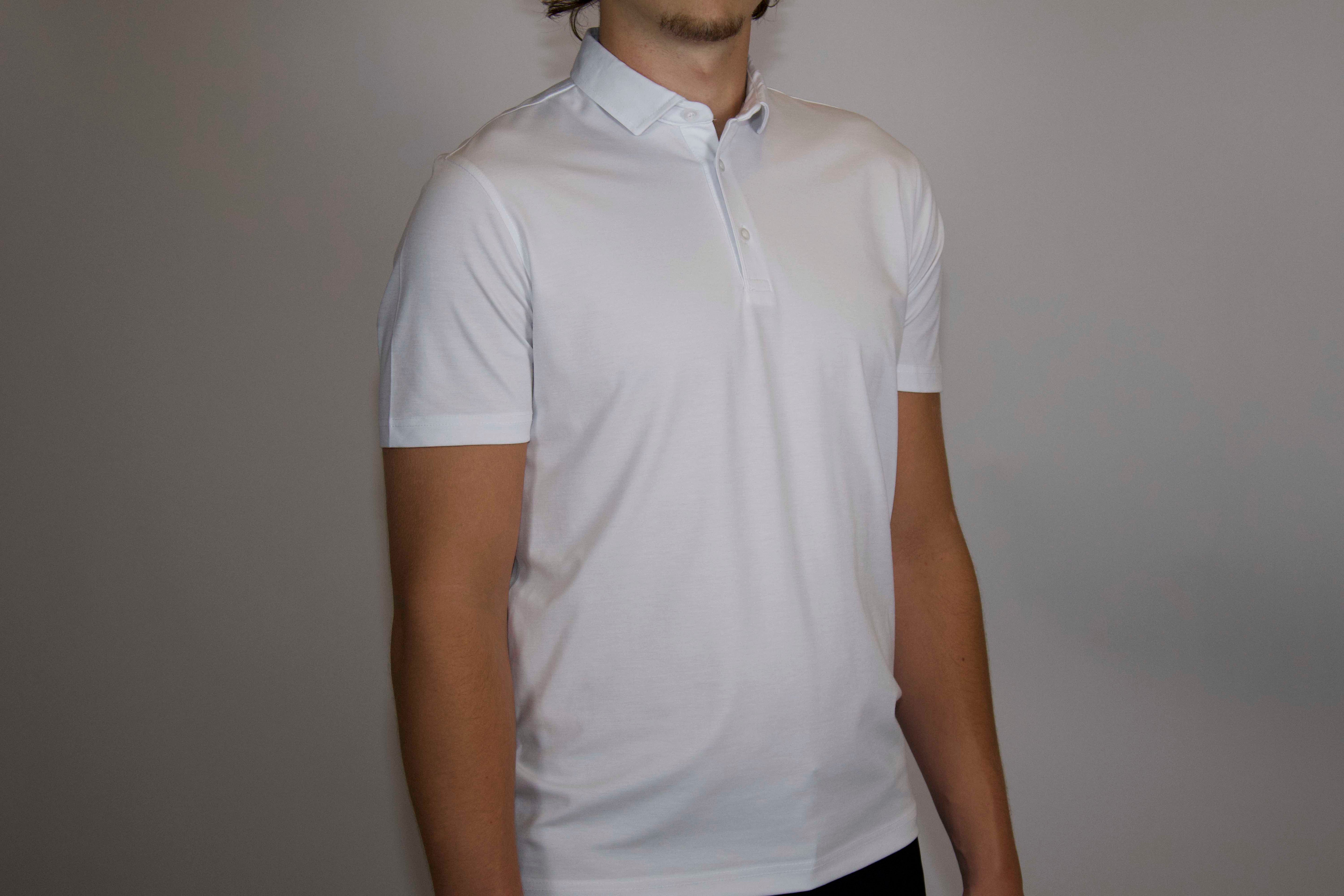 Heren Polo Glans | Wit