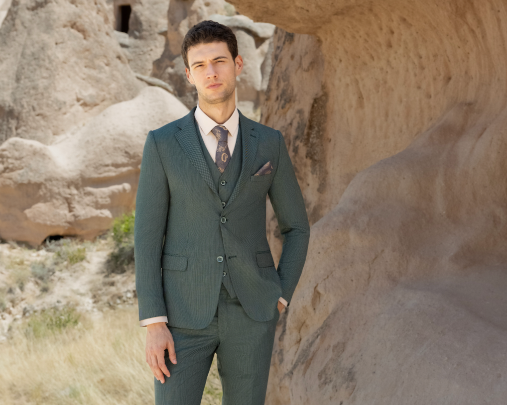 AVBA 3 piece suit | Green