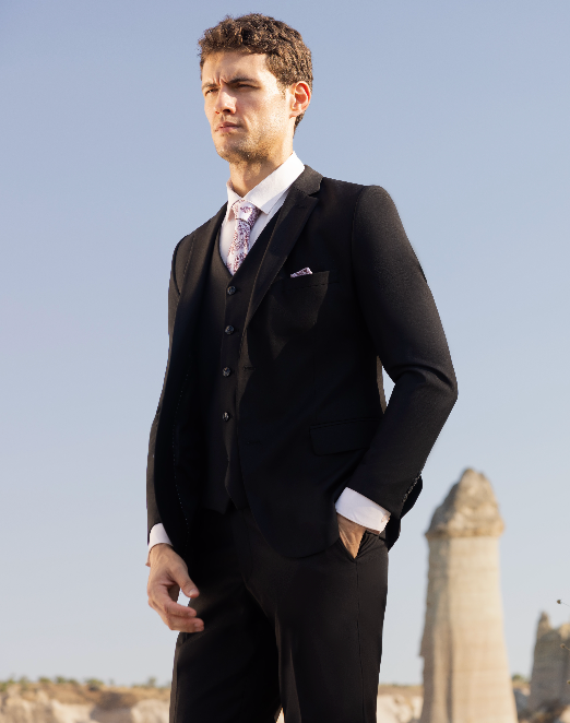 AVBA 3 piece suit | Black