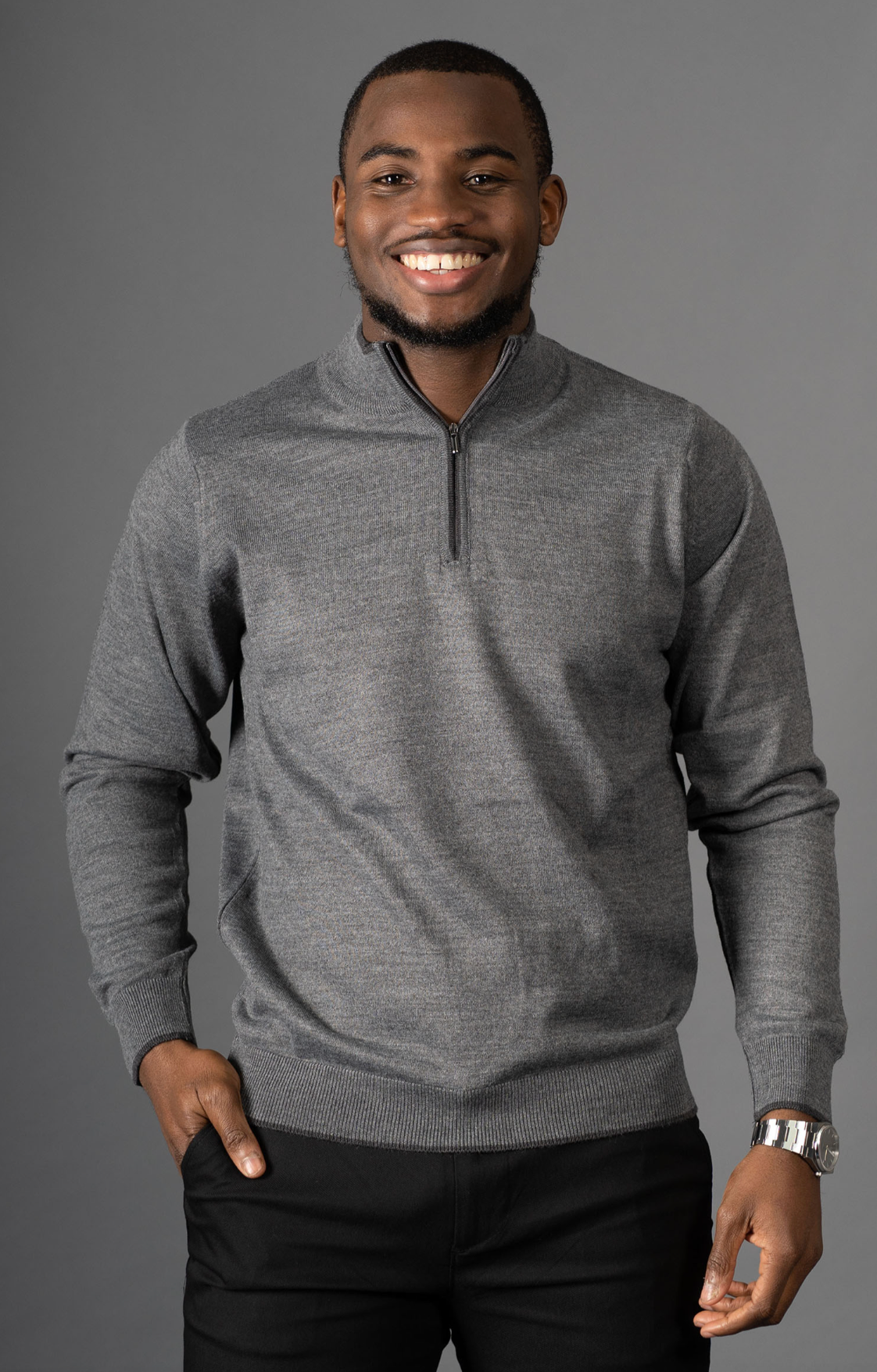 AVBA Half-zip Sweater: A Stylish Expression of Luxury Brown