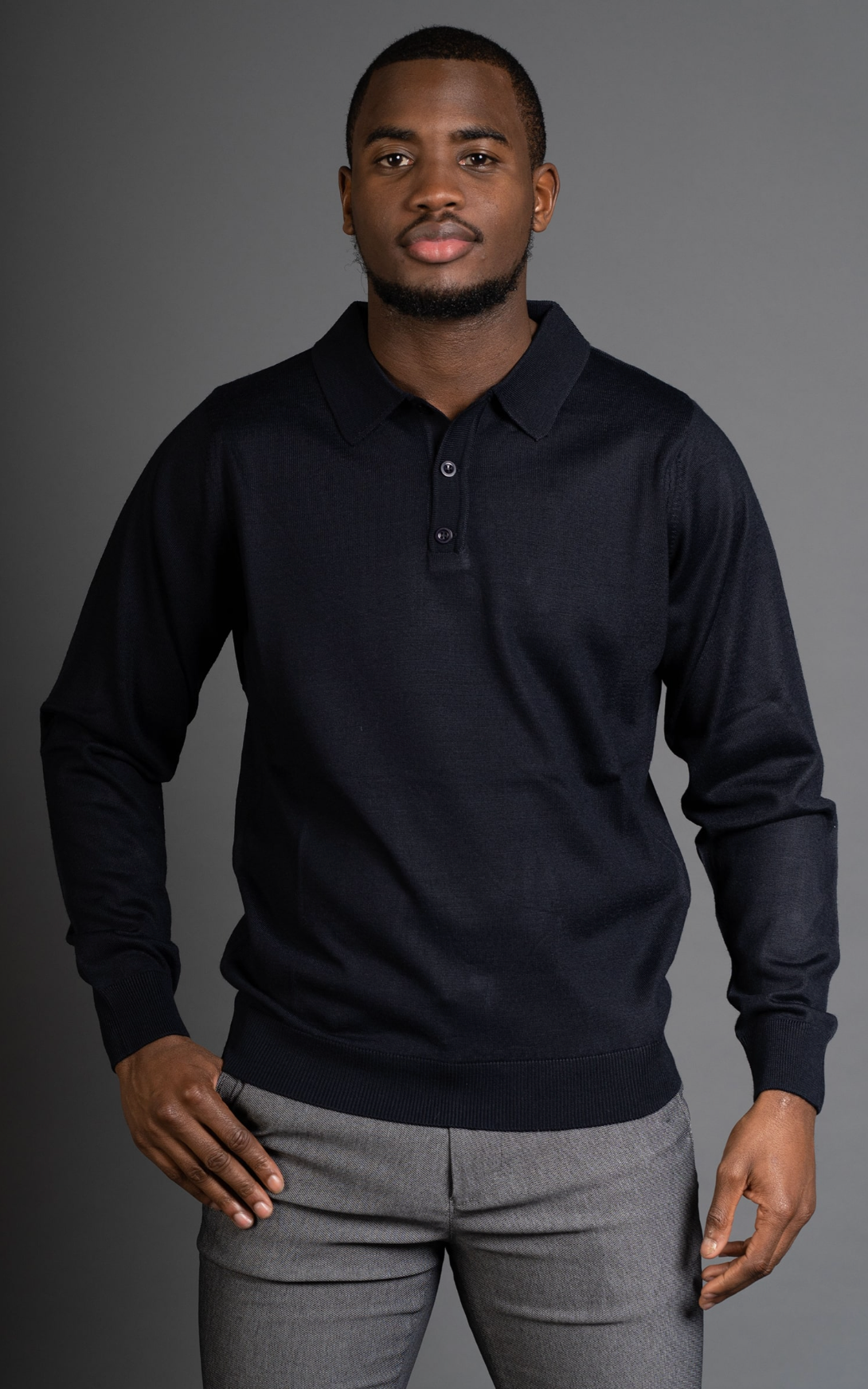 AVBA Polo Sweater: A Stylish Expression of Luxurious Beige