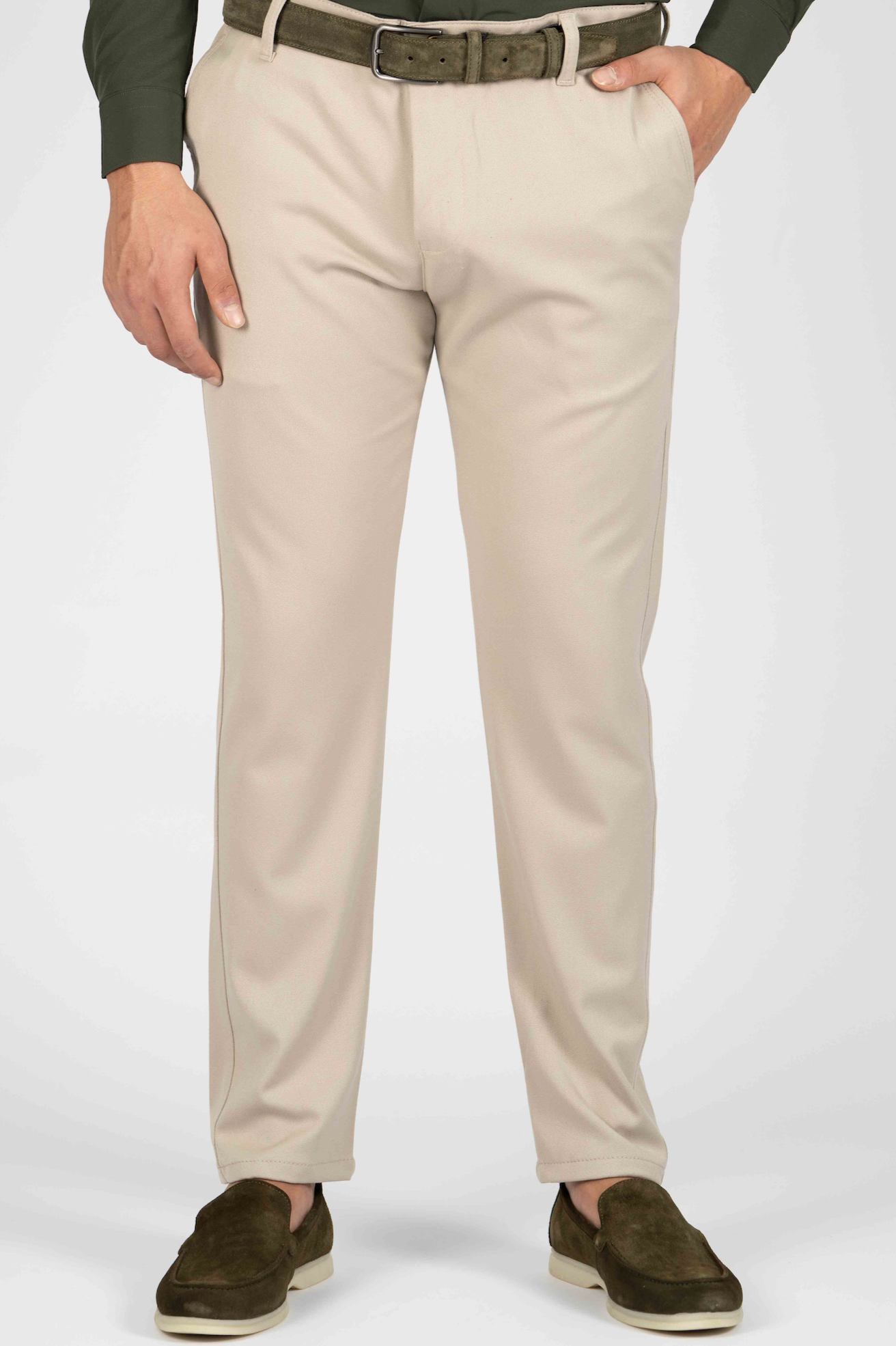 AVBA Casual Stretch Broek | Beige