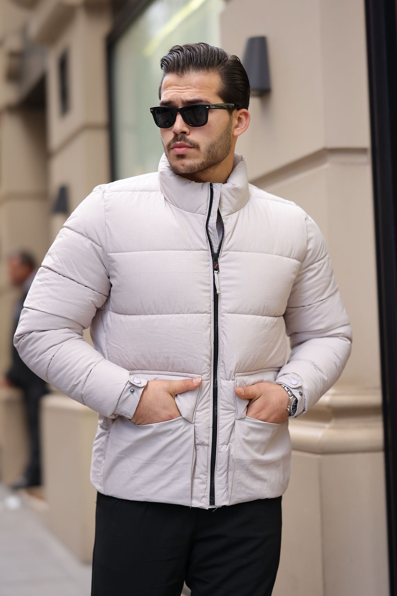 Puffer Jacket | Licht Grijs