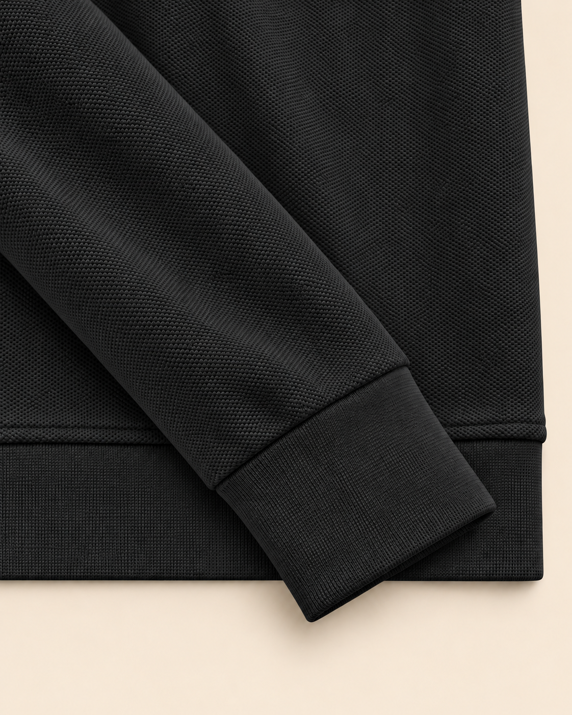 Polotrui met Knopen – Zwart