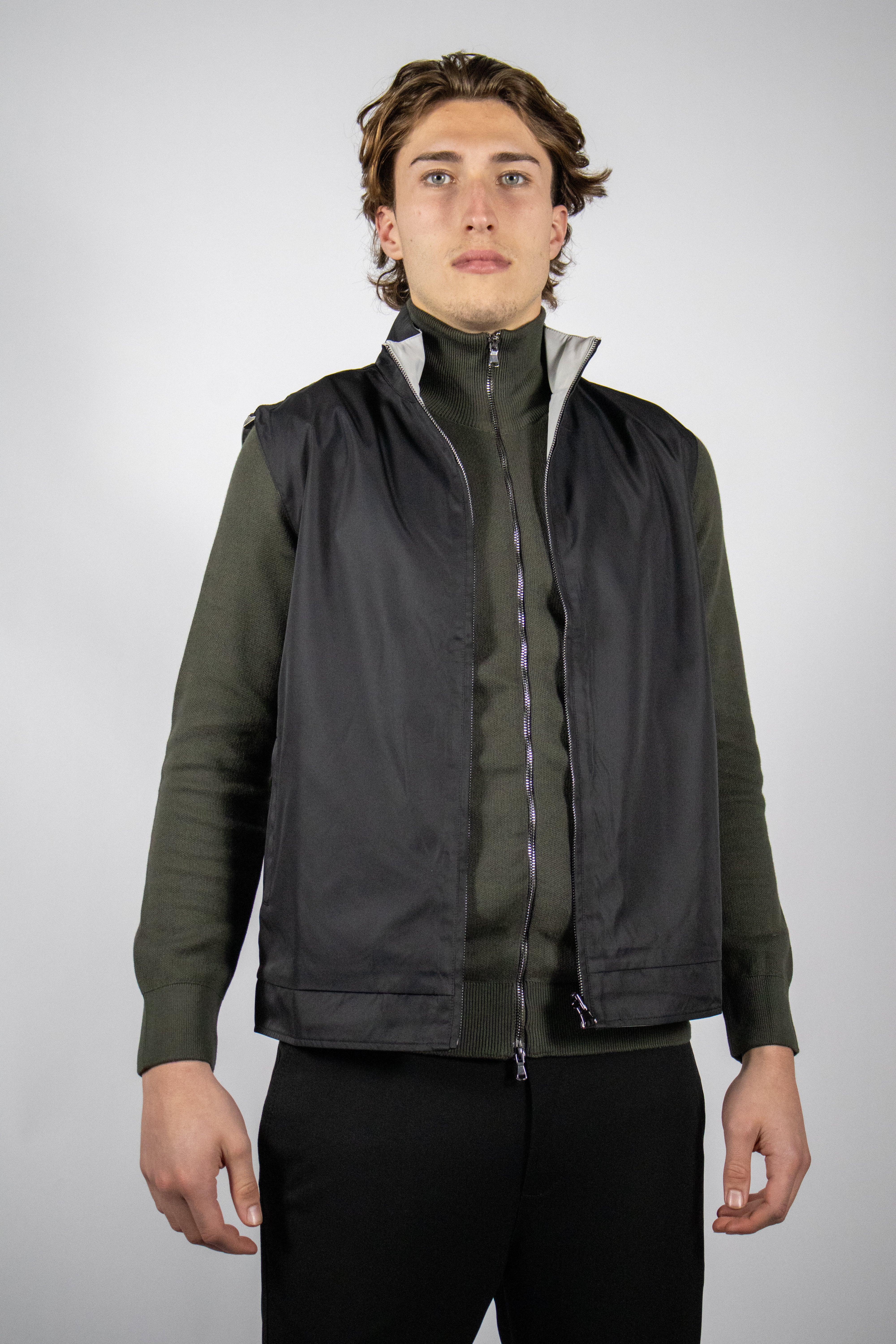 Dubbelzijdige Bodywarmers – Zwart/Grijs