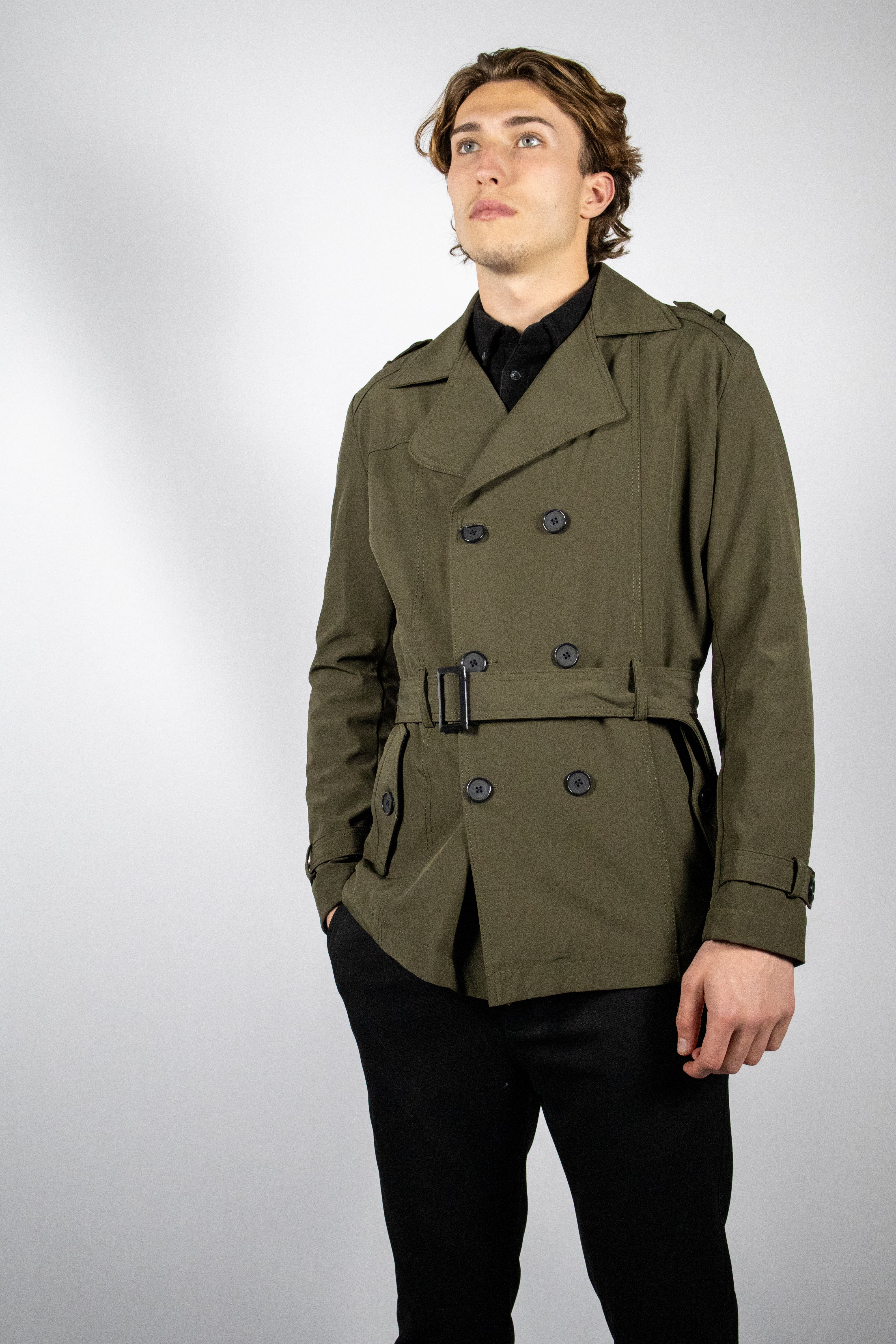 Trenchcoat Kort | Groen