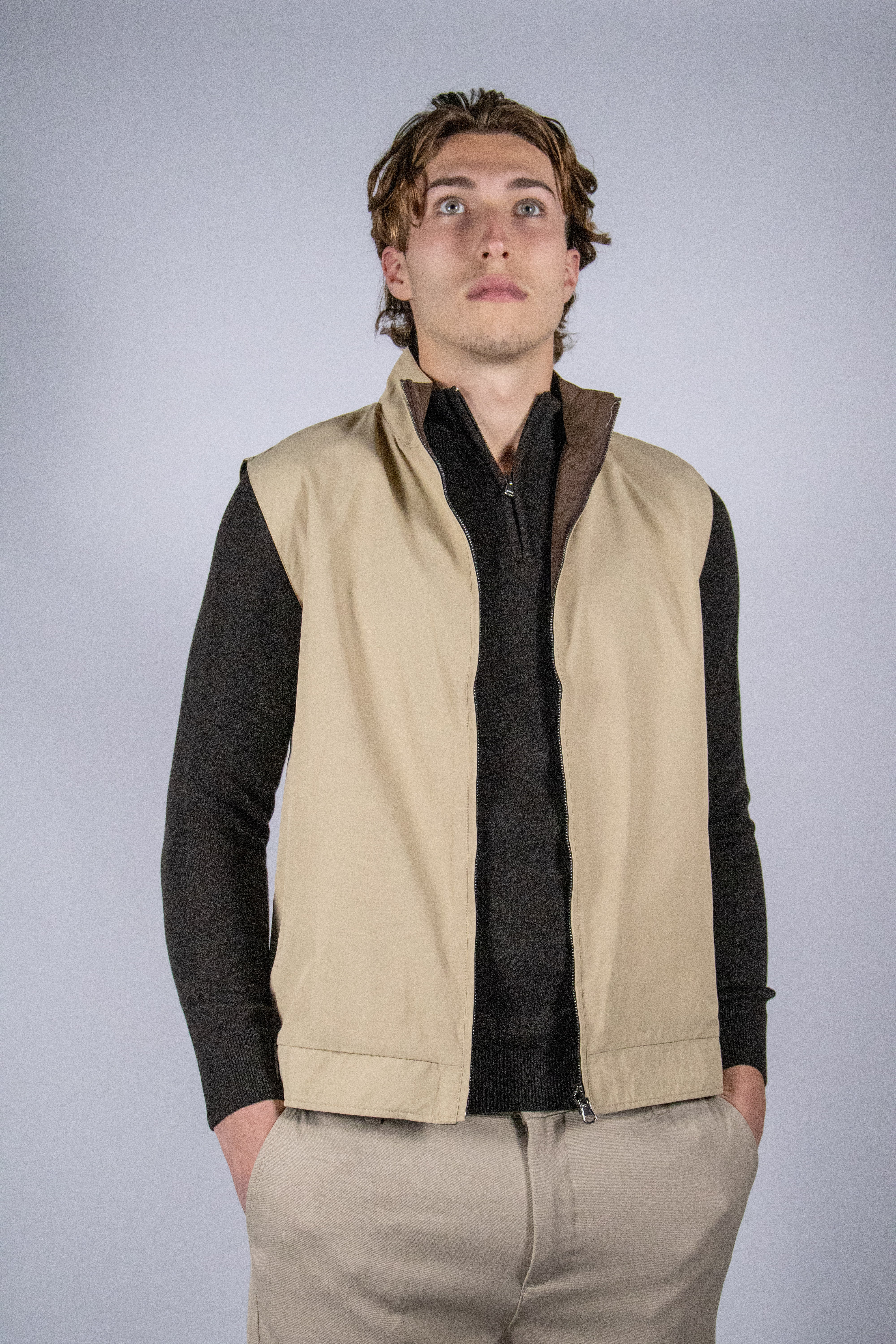 Dubbelzijdige Bodywarmers – Bruin/Taupe