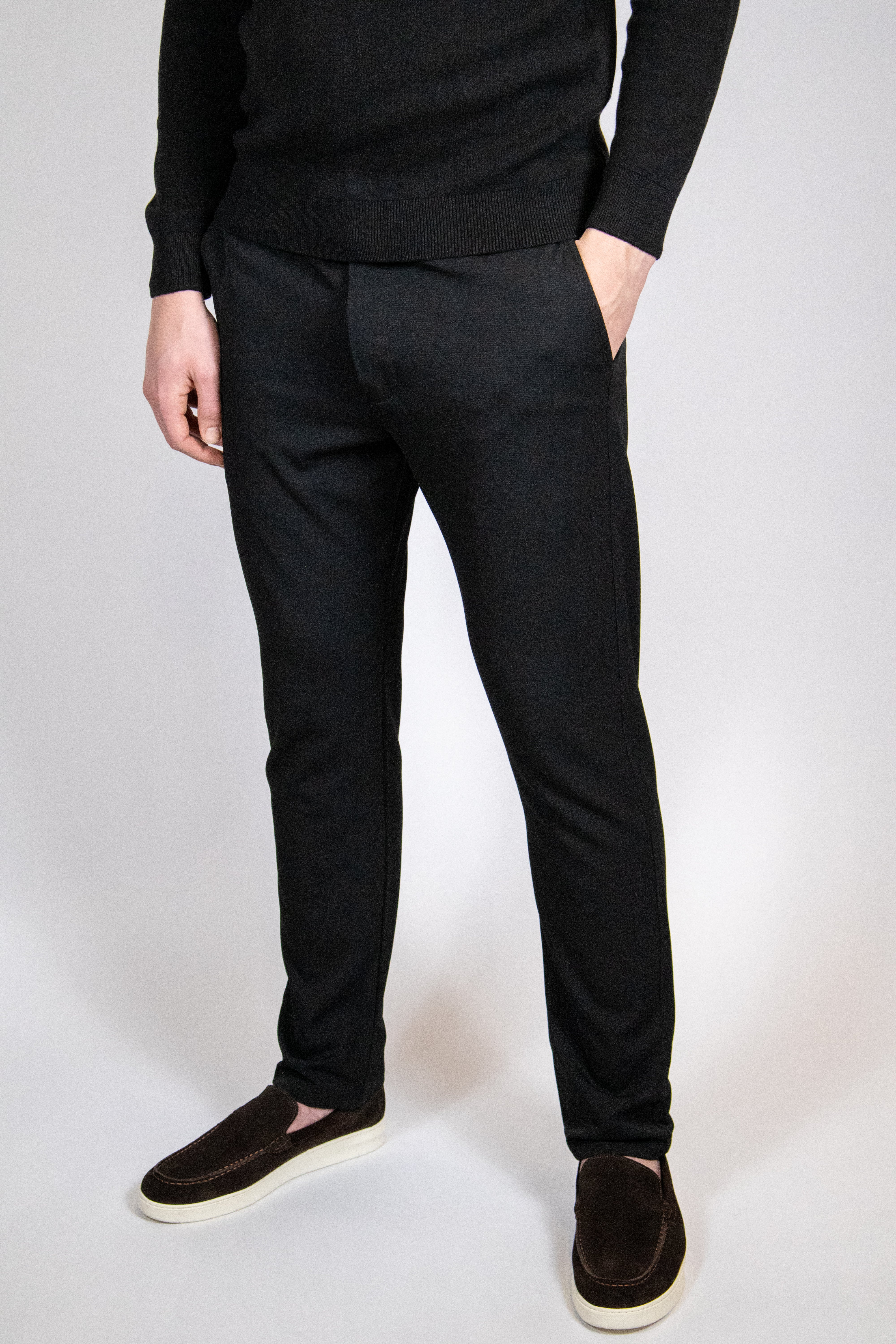 Casual Stretch Broek | Zwart