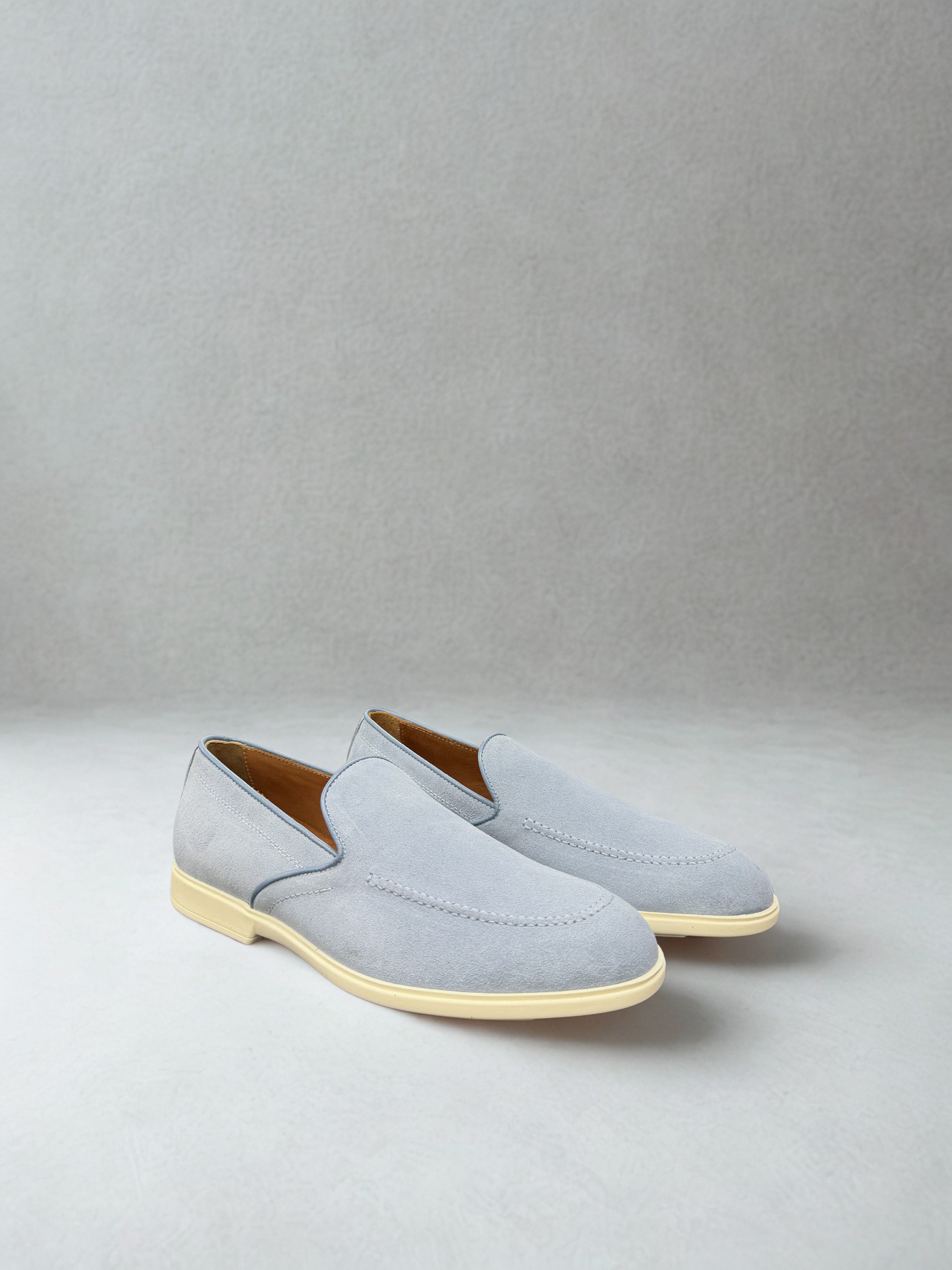 Suède Loafer Lichtblauw LM01