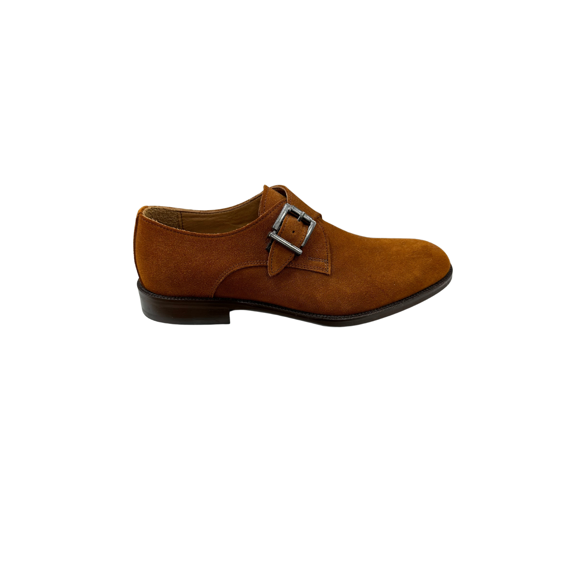 AVBA Buckle shoe suede | Brown