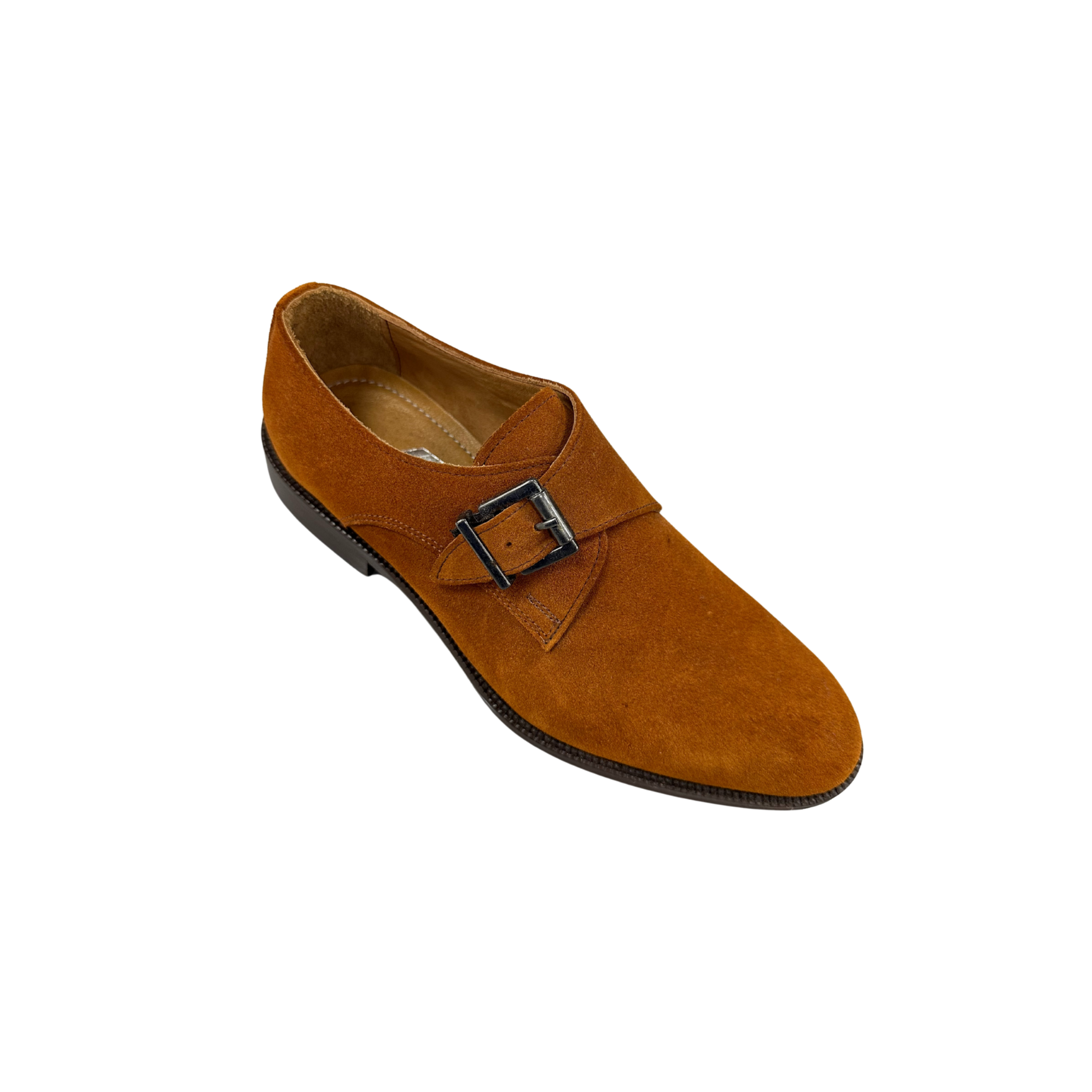 AVBA Buckle shoe suede | Brown