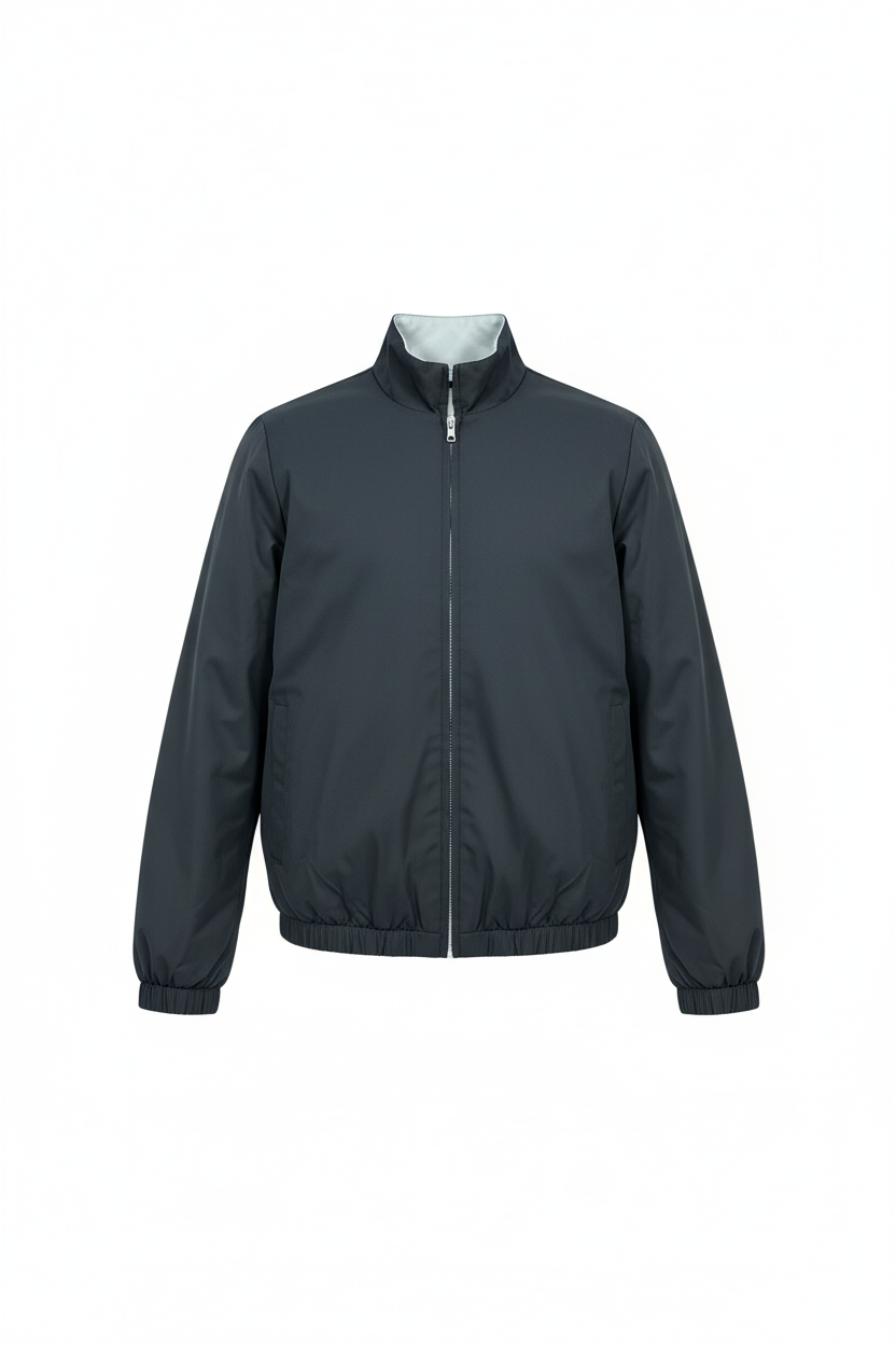 Dubbelzijdige jas zwart kant ghost mannequin