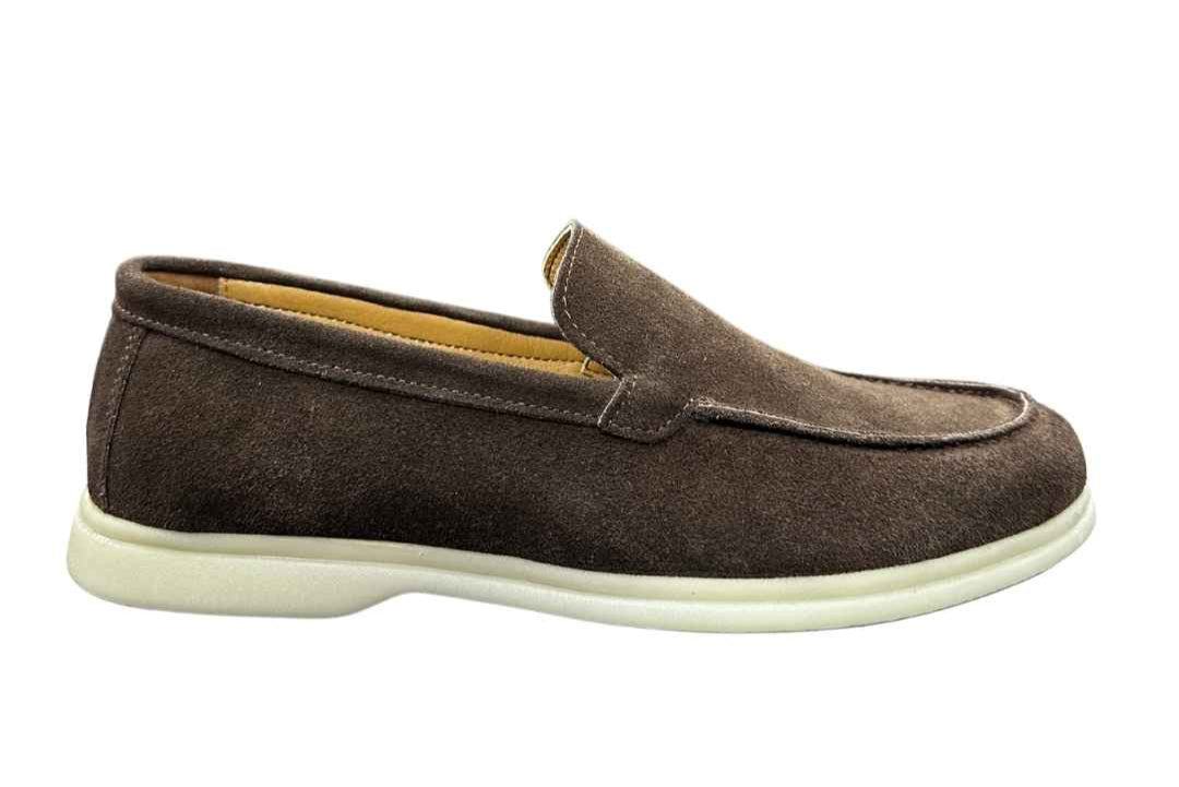 Suède loafer laag | Bruin