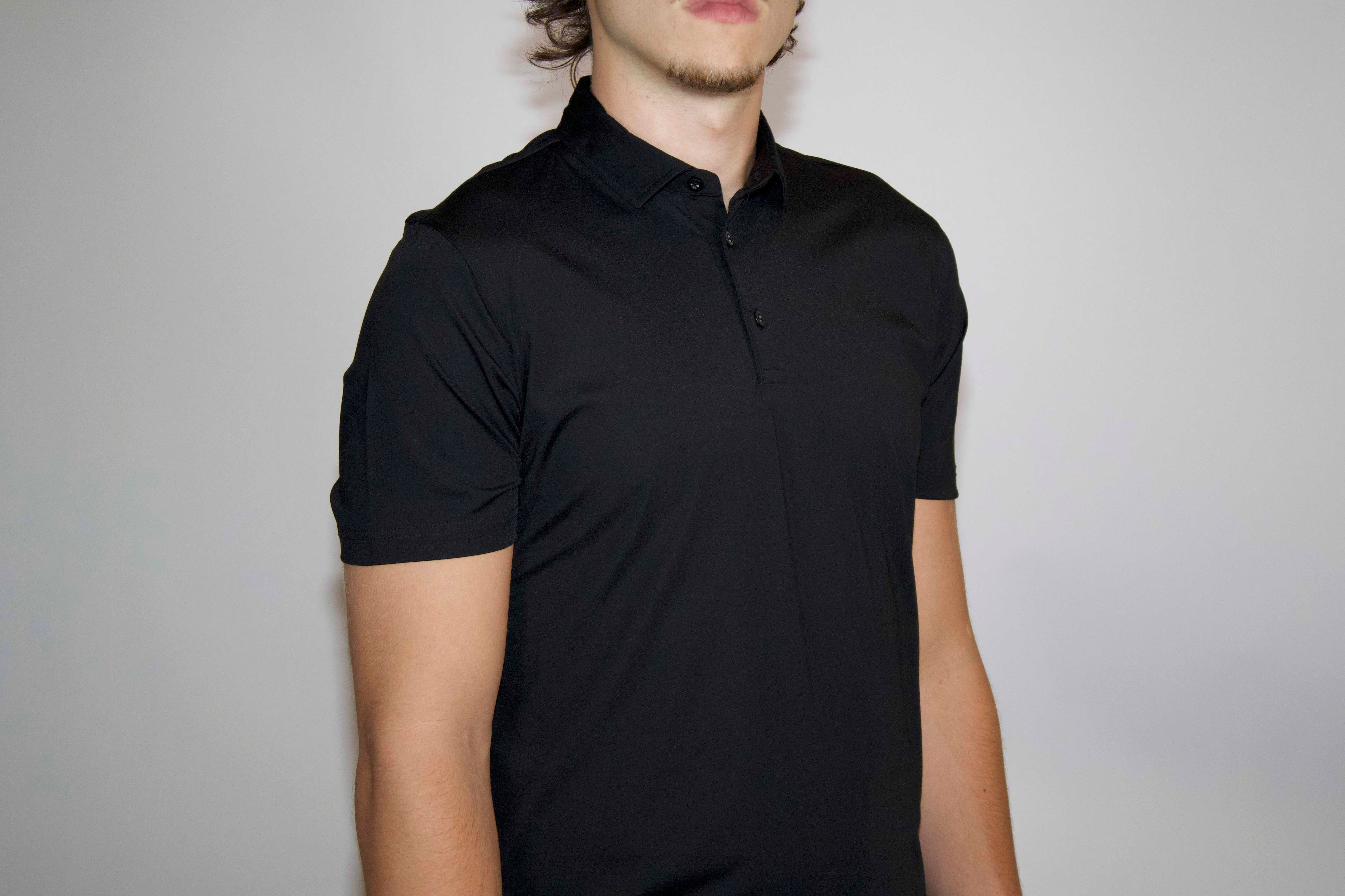 Heren Polo Glans | Zwart
