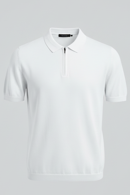 Spierwitte Half-Zip Polo Ghost Mannequin