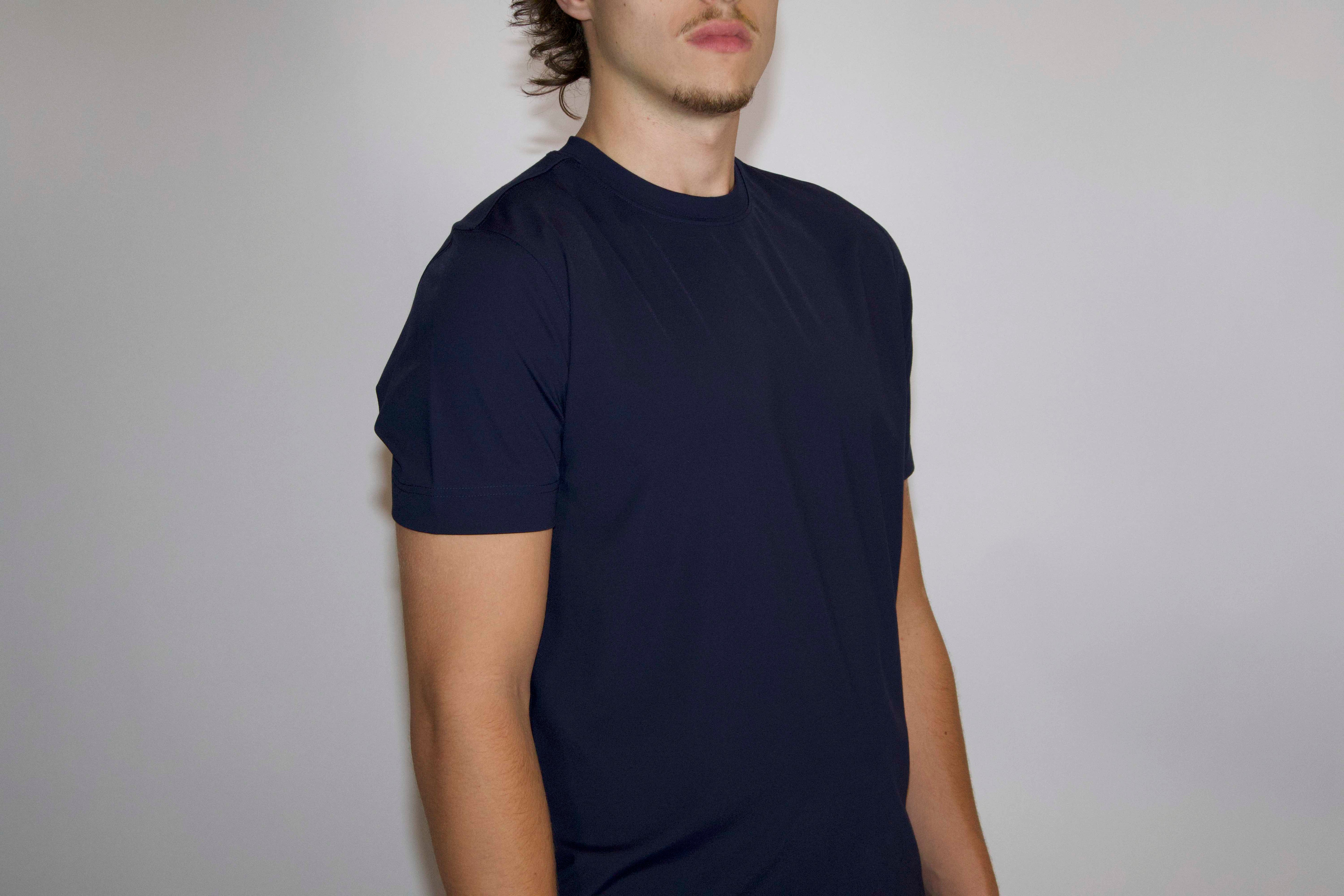 Heren T-shirt Glans | Donkerblauw