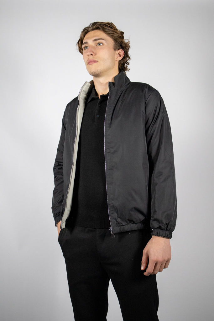 Dubbelzijdige Jas – Zwart/Grijs